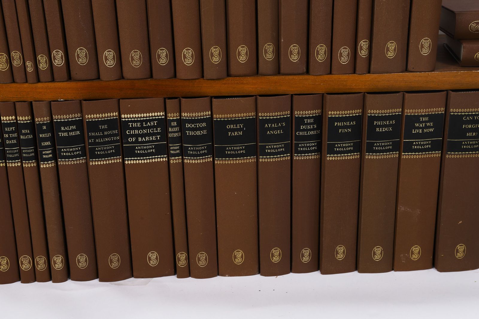 Antique Set 45 Furnishing Books  Anthony Trollope "Society Of London" 20th C photo buy