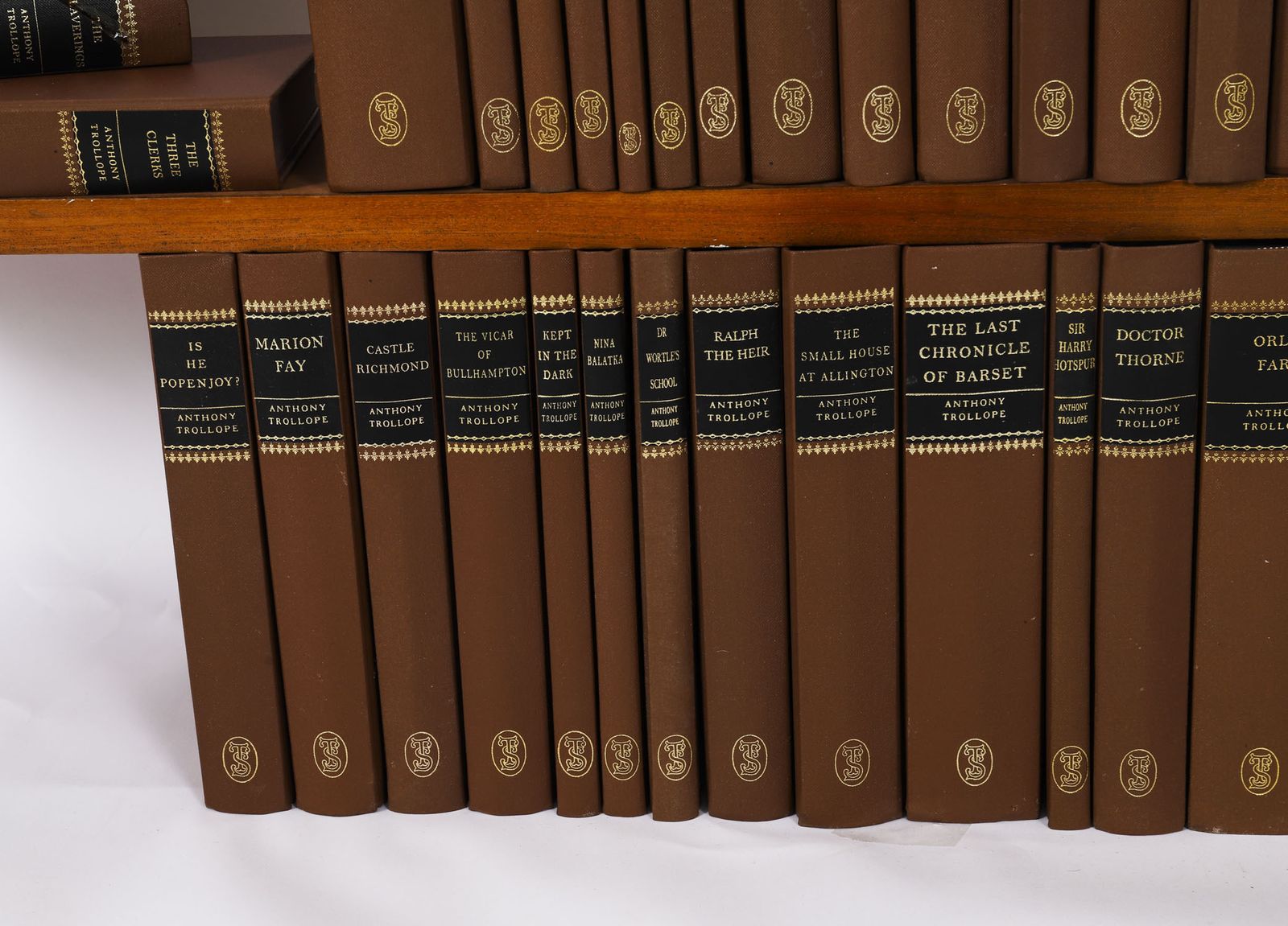 photo furniture Antique Set 45 Furnishing Books  Anthony Trollope "Society Of London" 20th C