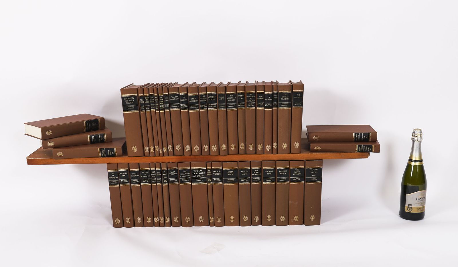 photo vintage Antique Set 45 Furnishing Books  Anthony Trollope "Society Of London" 20th C