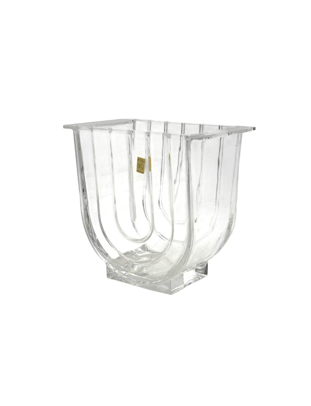 Modern Crystal Vase, Laura Griziotti For Arnolfo Di Cambio 1968 photo vinterior