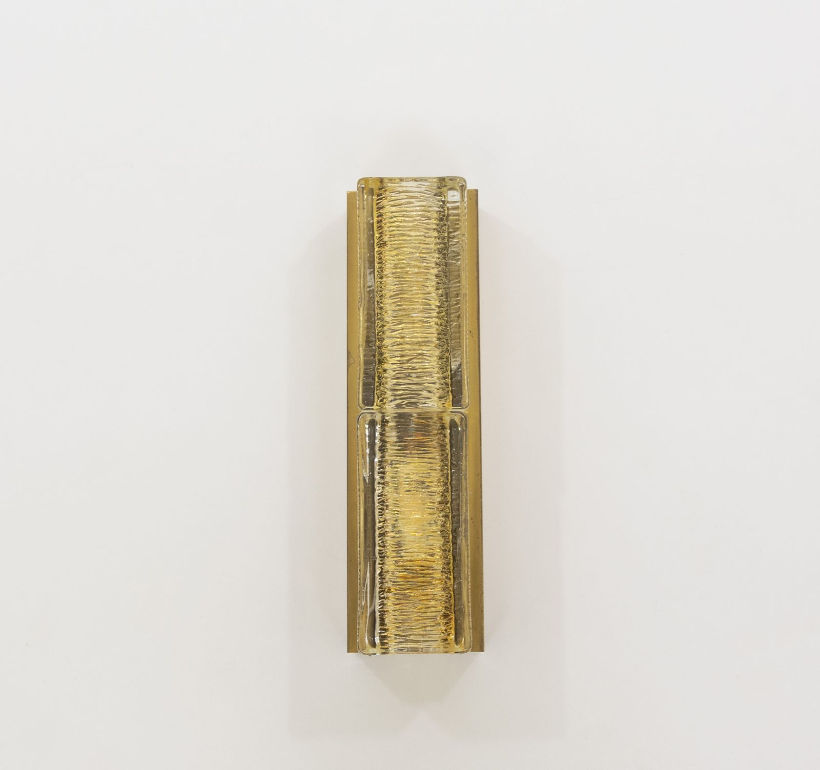 A Glass And Brass Double Atlantic Wall Lamp By Vitrika In Gold, 1970s photo Lighting