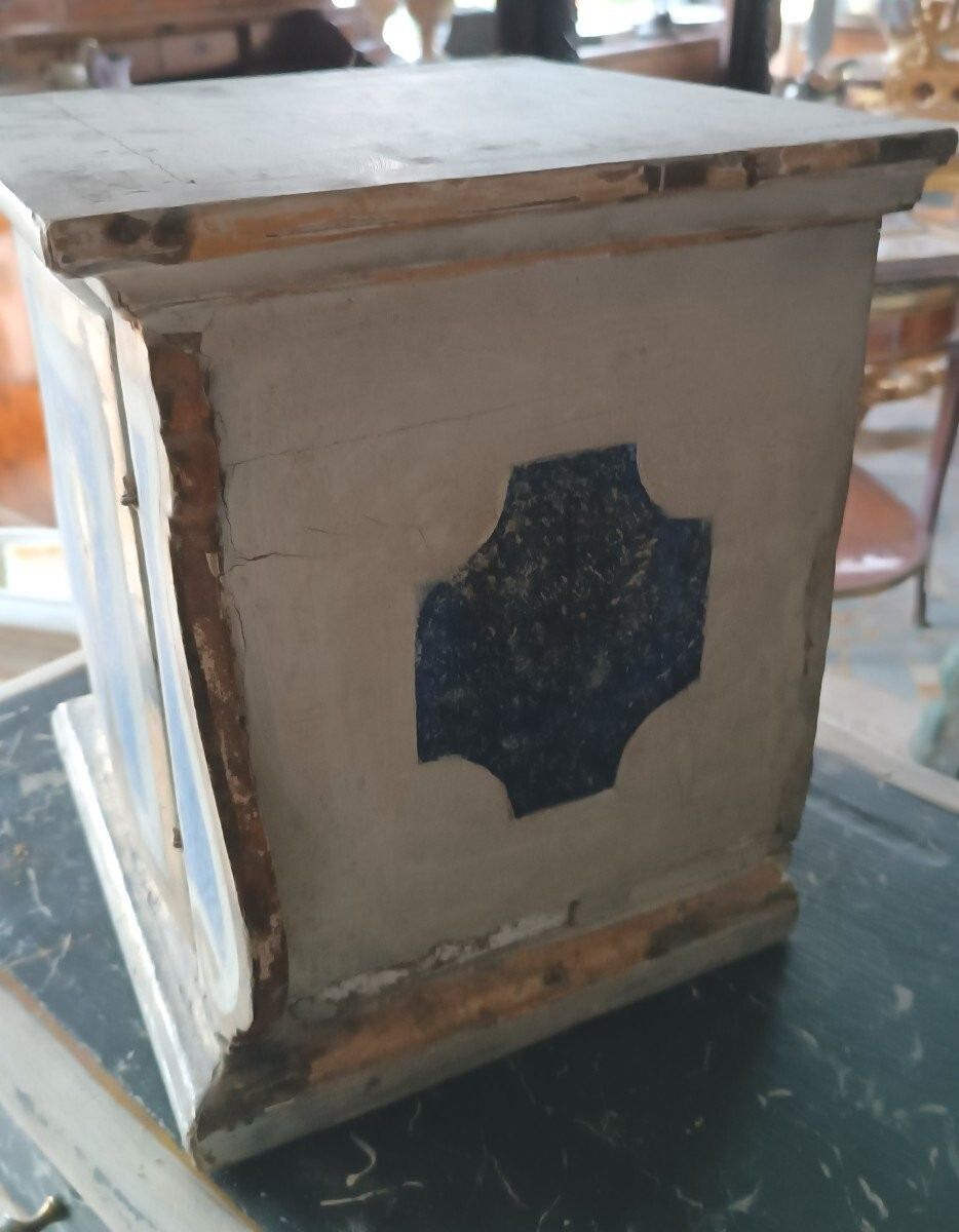 Antique Painted And Gilded Wooden Tabernacle 18th Century Tuscany photo Furniture