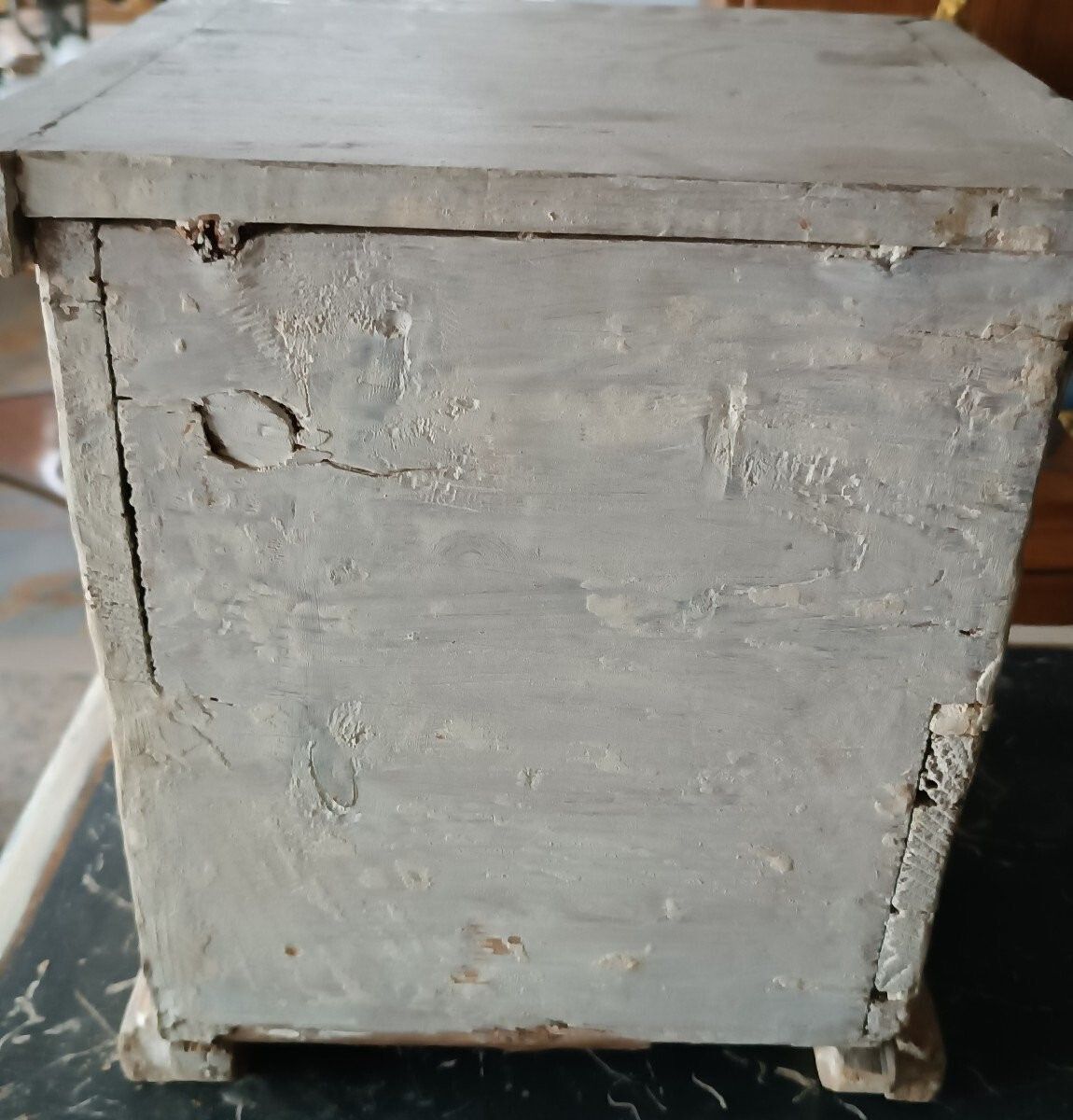 photo furniture Antique Painted And Gilded Wooden Tabernacle 18th Century Tuscany