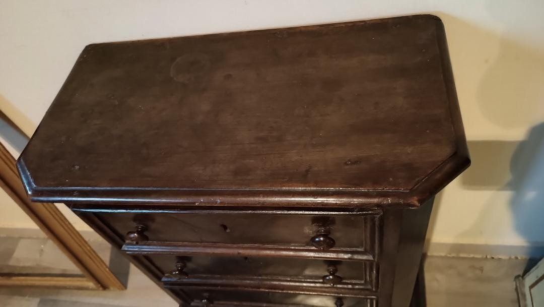 Antique 17th Century Walnut Kneeler With Drawers photo 896.0