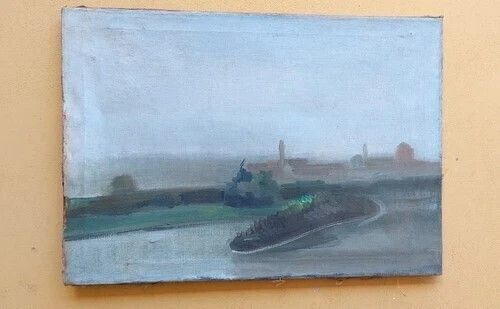 Oil Painting On Canvas View Florence San Frediano Primi 900 photo Art