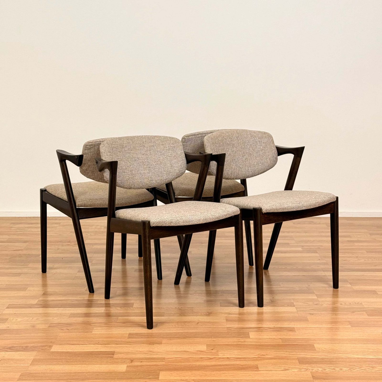 Rare Set Of 4 Dining Chairs 'Model 42' By Kai Kristiansen For Andersen Møbelfabrik