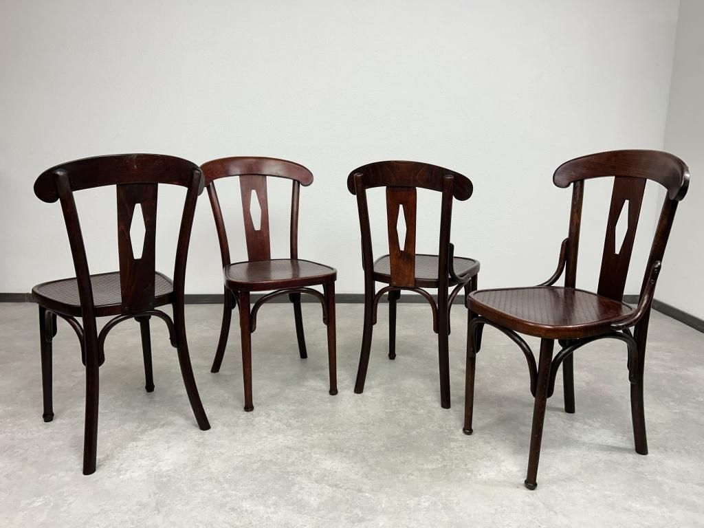 Set Of 4 Thonet Dining Chairs No.164 photo furniture