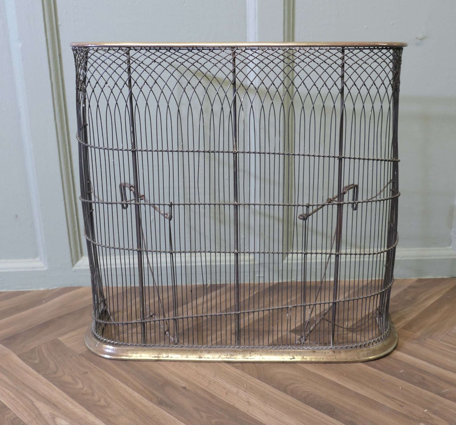 Original 19th Century Nursery Fire Guard photo furniture