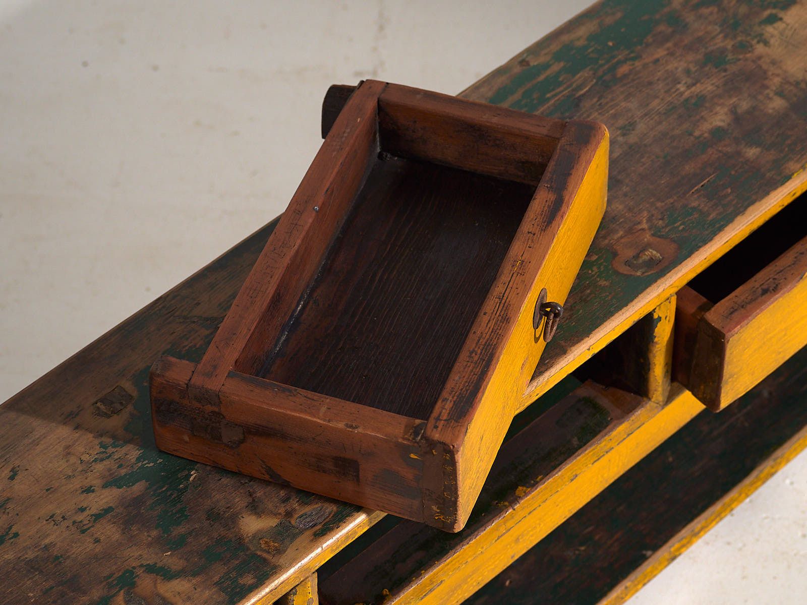 photo furniture Antique Yellow Tv Cabinet (C.1900) #18