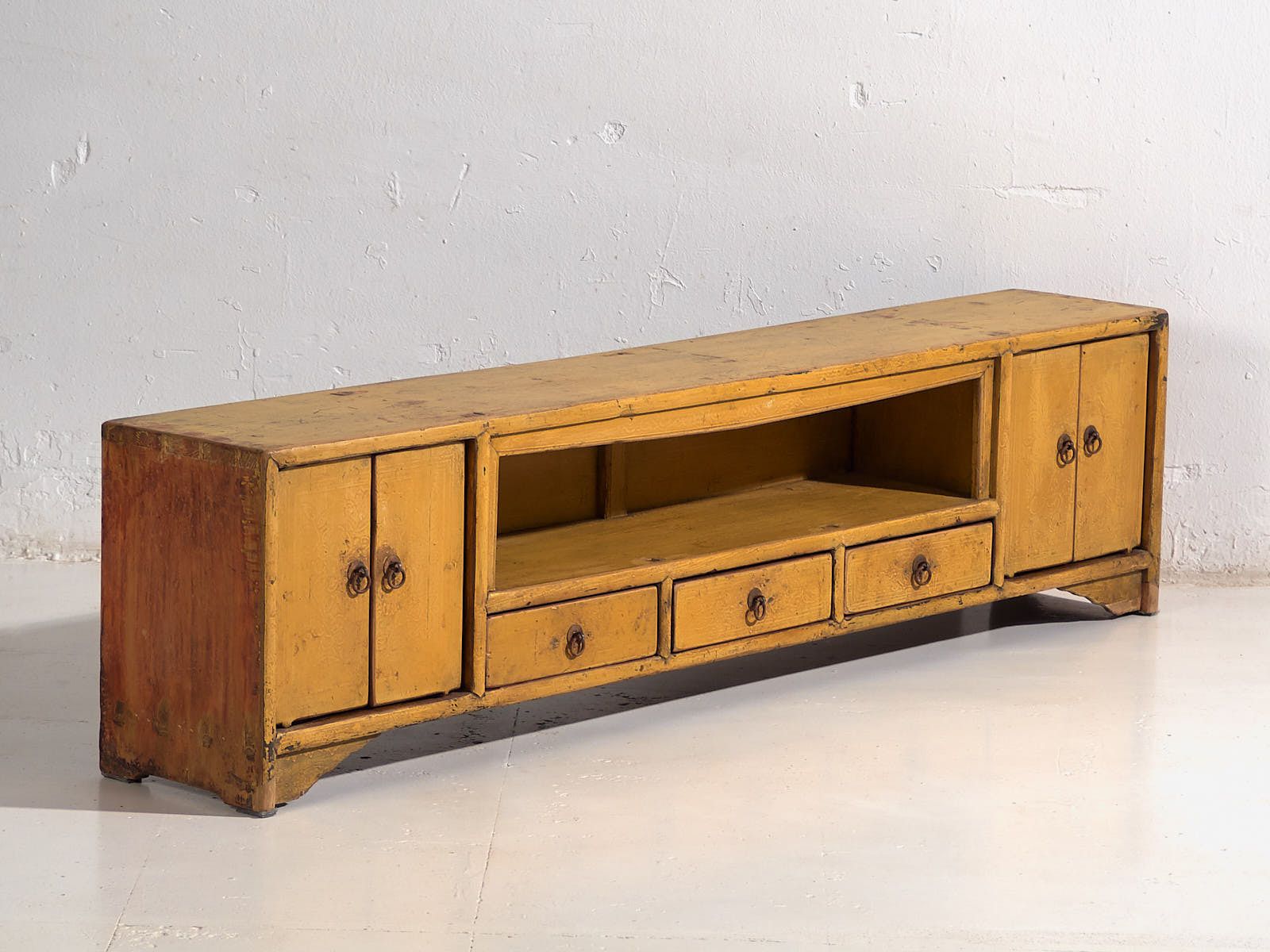Antique Yellow Base Cabinet (C.1900) #19