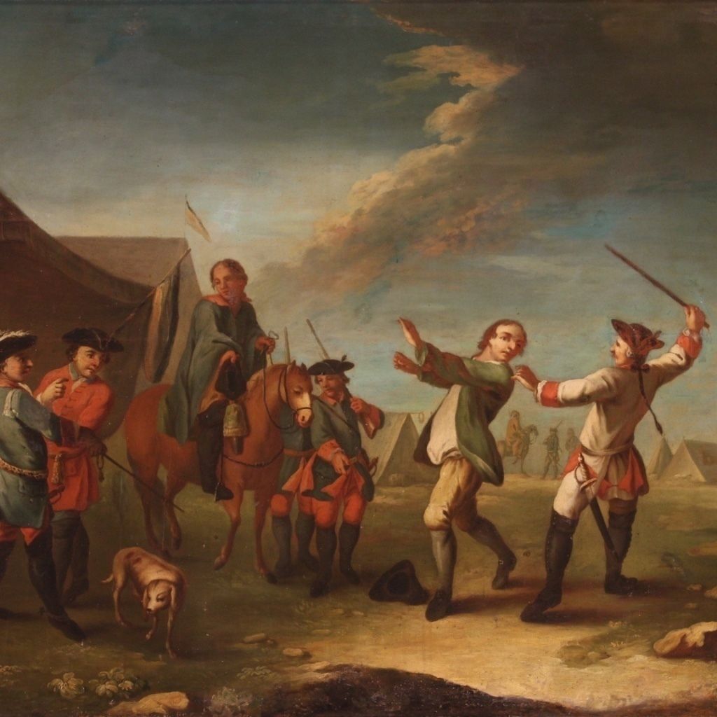 Great Napoleonic Painting From The First Half Of The 19th Century photo furniture