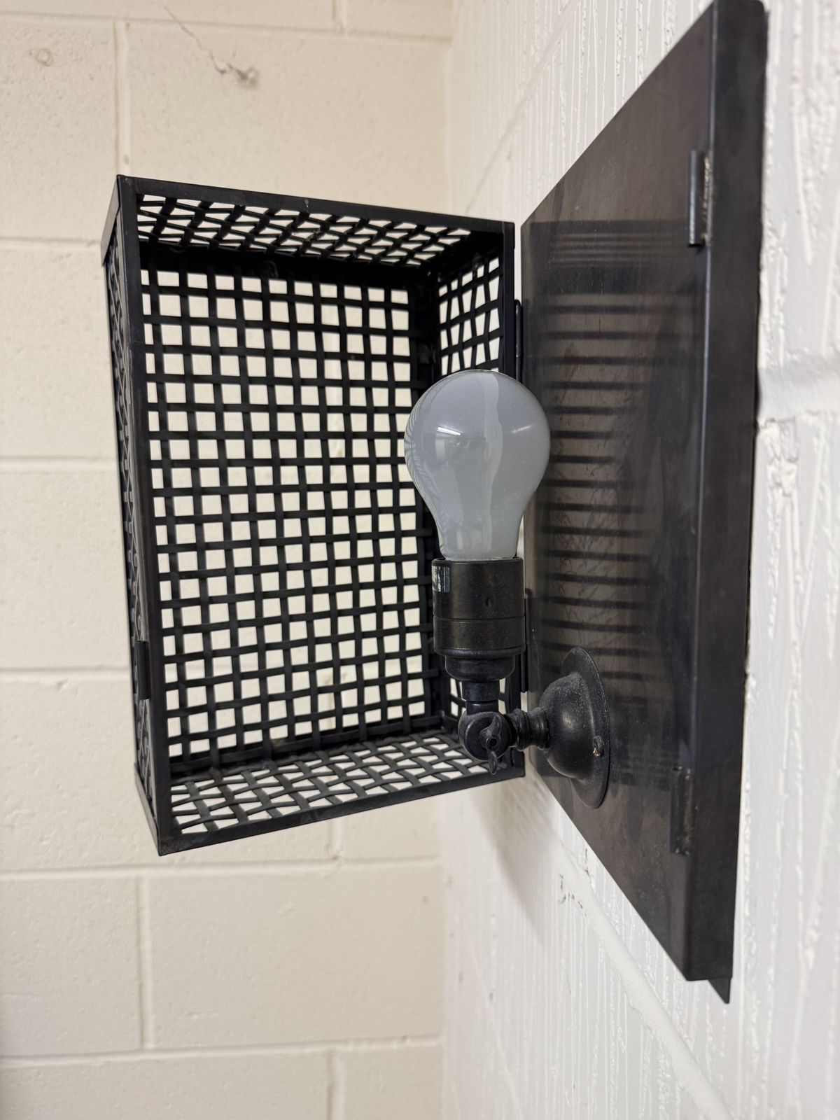 Reclaimed Lighting: Black Cage Light (Quantity 4x) photo 77.0