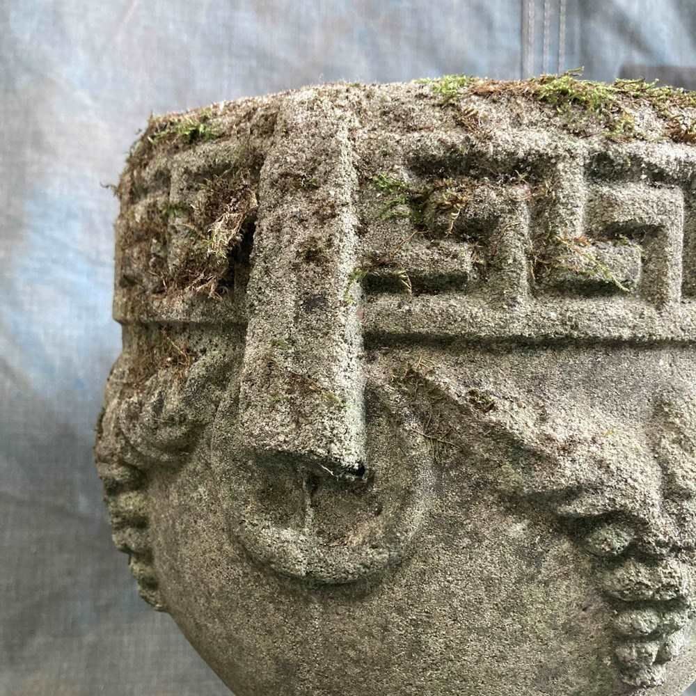 Pair Of Mossy Planters, Late 20th Century photo vinterior
