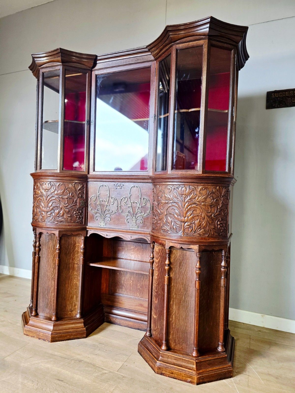 Morris & Co Victorian Oak Cabinet/Desk Designed By George W Jack photo for sale
