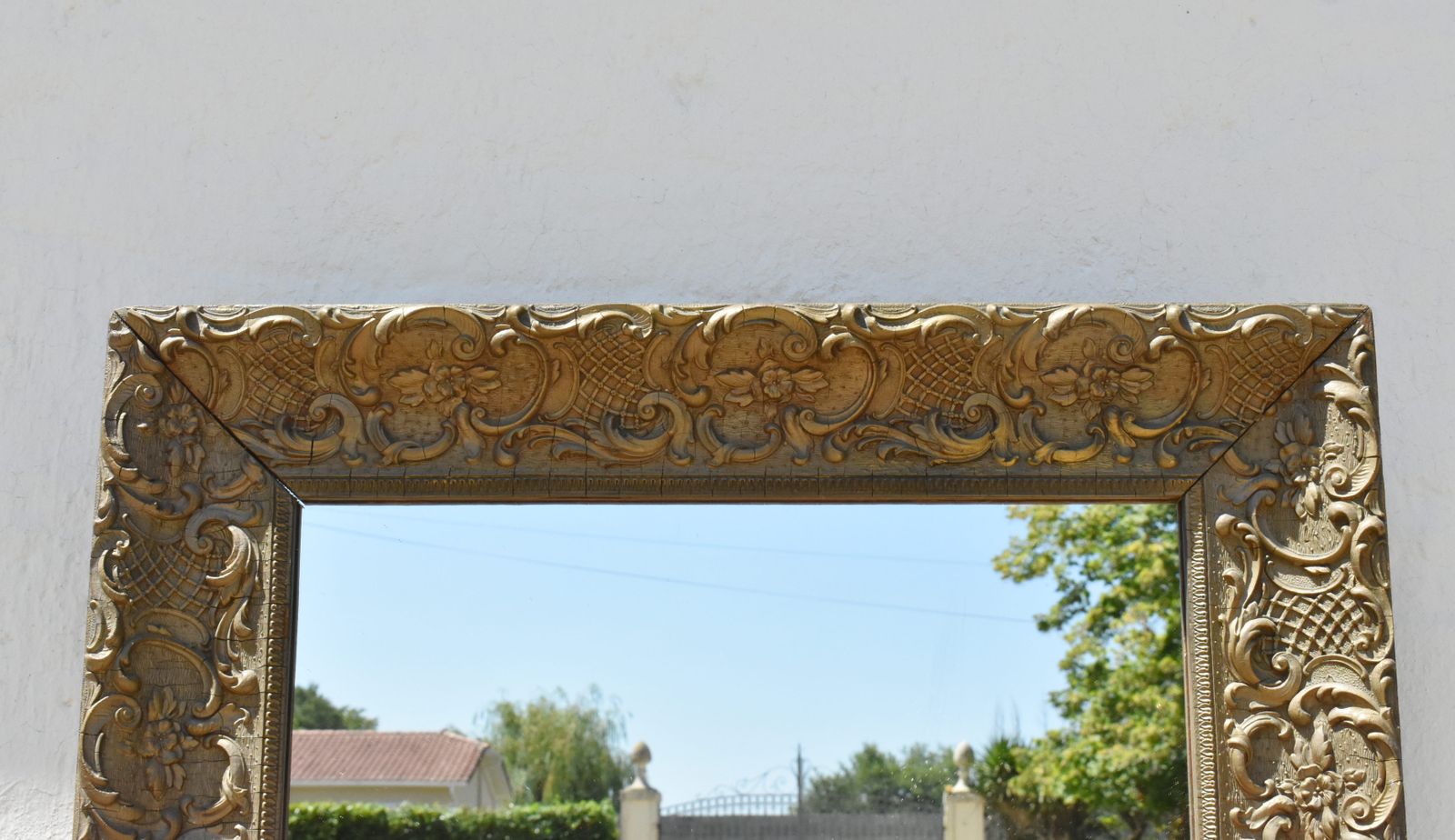 Antique French Giltwood Mirror 19th Century photo vinterior