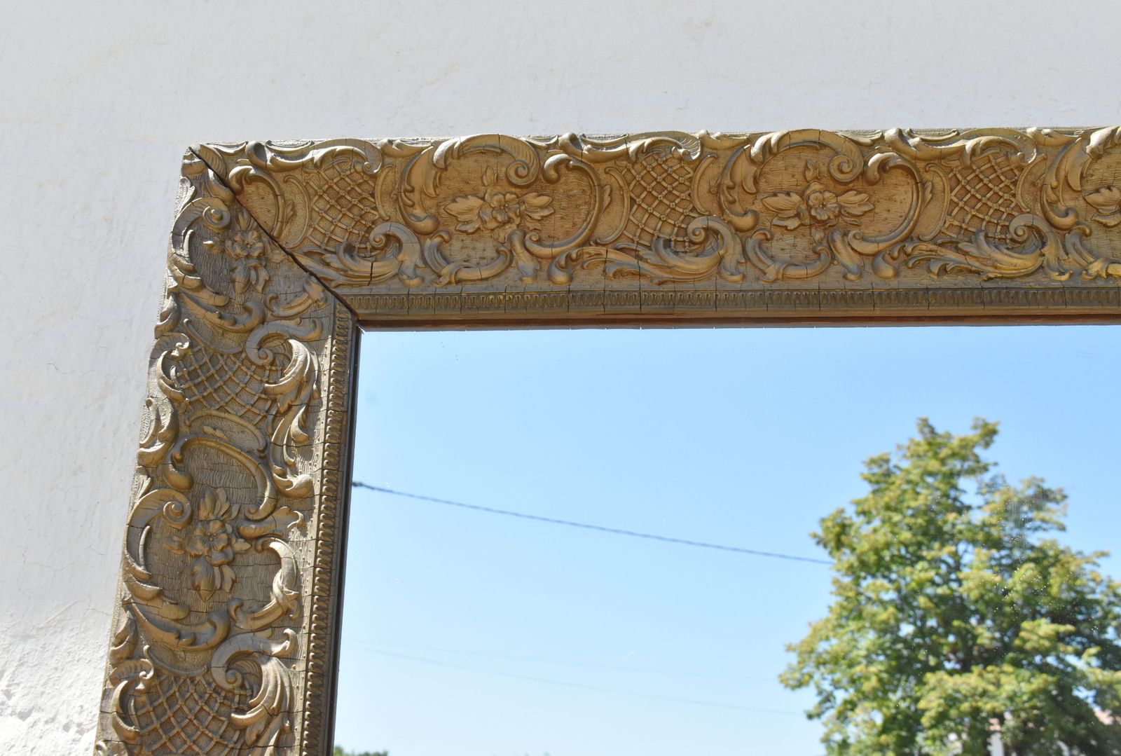 photo vintage Antique French Giltwood Mirror 19th Century