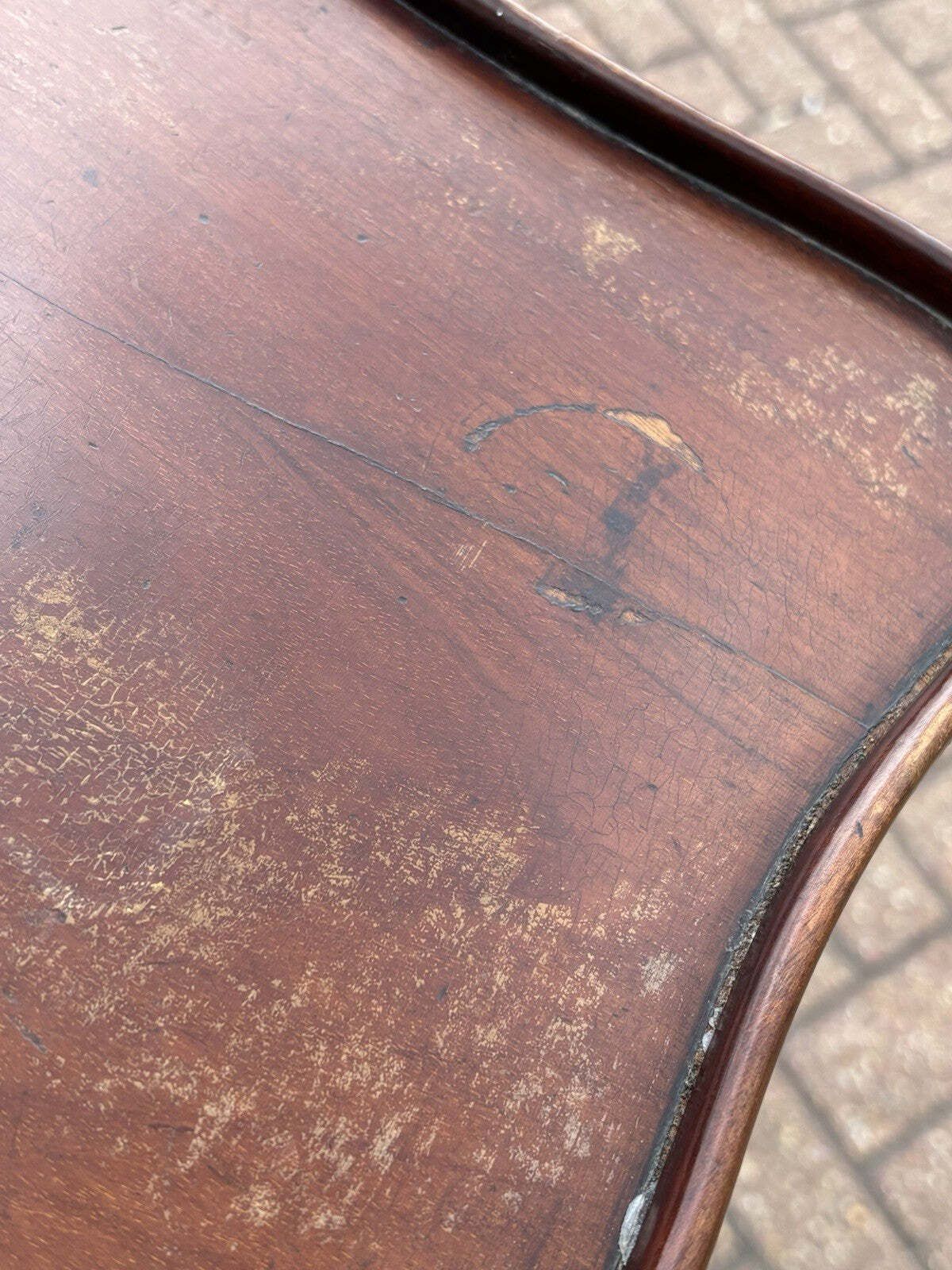 photo furniture Art Noveau Inlaid Mahogany Set Of Drawers, Tulip Handles.
