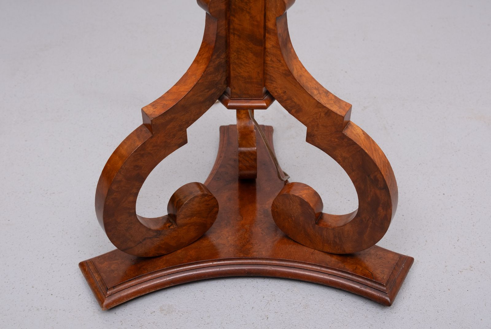 Stunning Large Antique Biedermeier Burl Floor Lamp . Germany photo buy