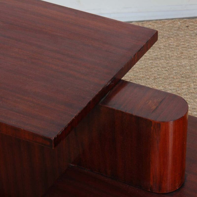 Modernist Mahogany Coffee Table From The 1930s photo for sale