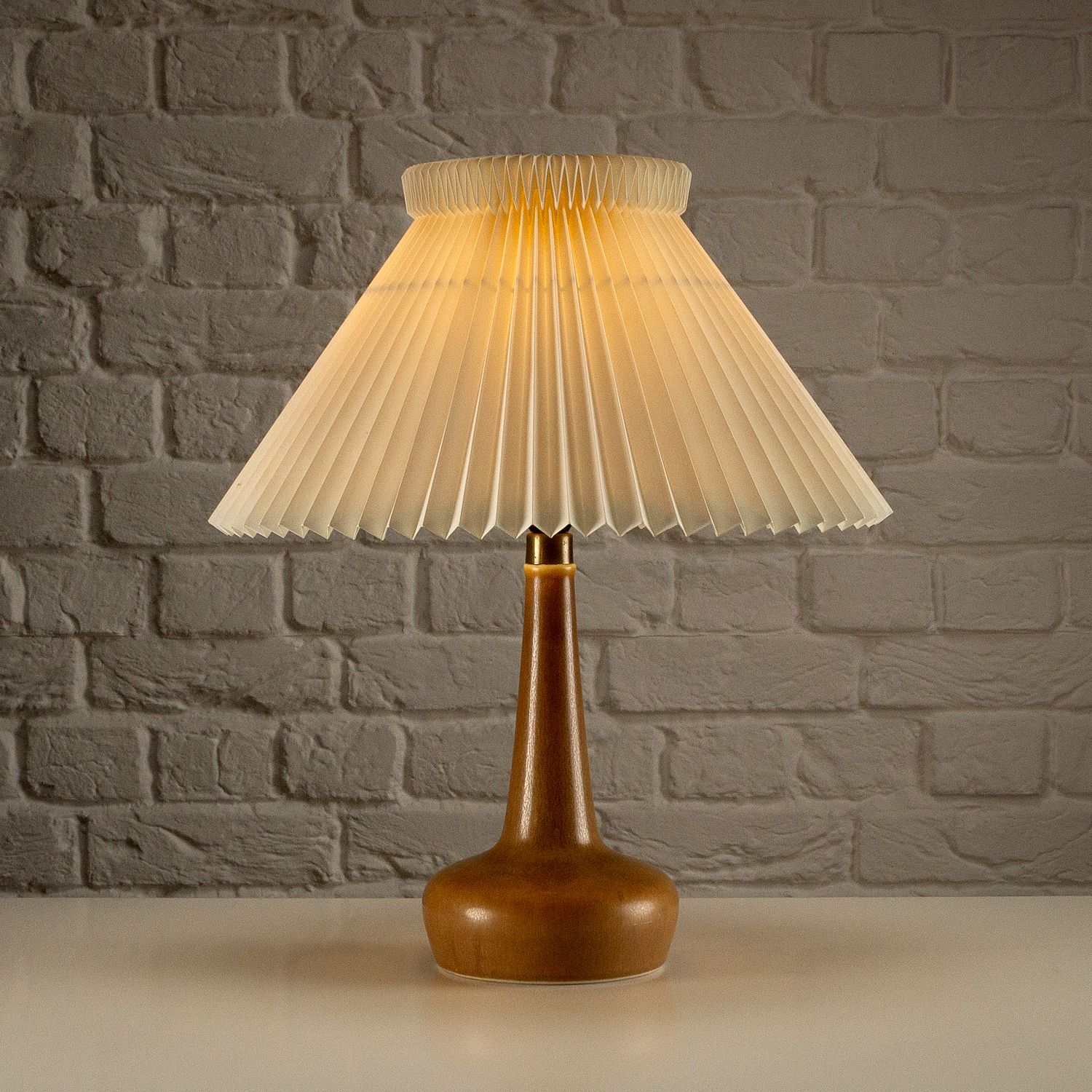 1895.0 Pair Of Le Klint Palshus Stentöj Model 311 Lamps, Denmark 1960s photo