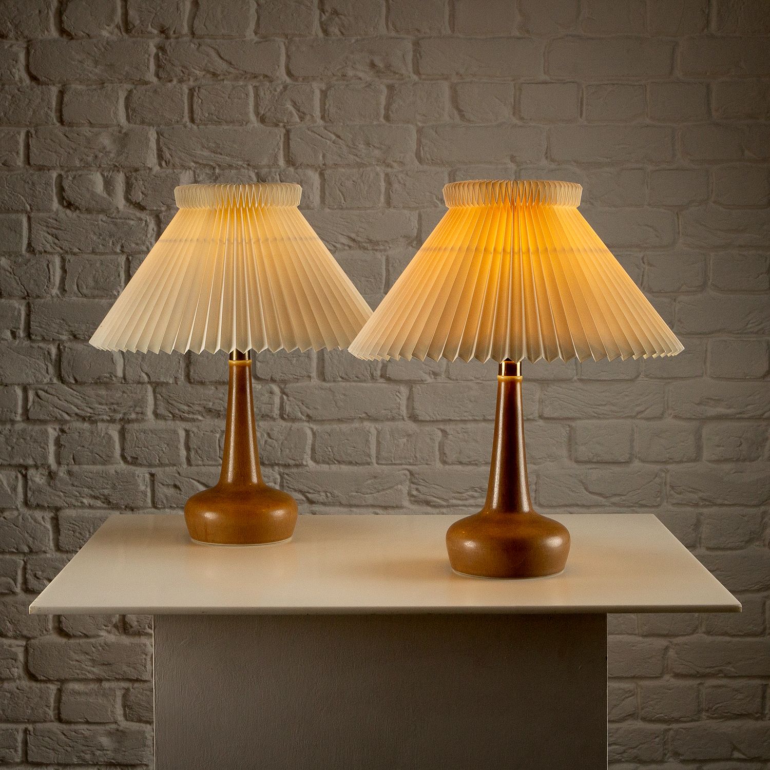 photo for sale Pair Of Le Klint Palshus Stentöj Model 311 Lamps, Denmark 1960s