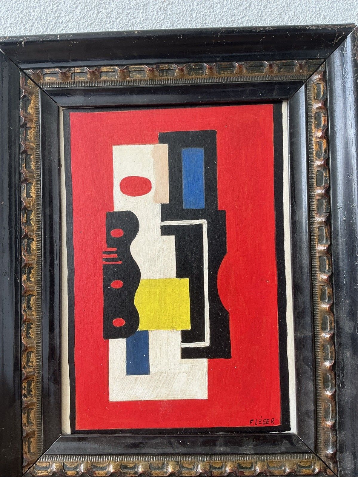 Mooi Schilderij – Olieverf, Toegeschreven Aan Fernand Léger, Frans Schilder photo Kunst