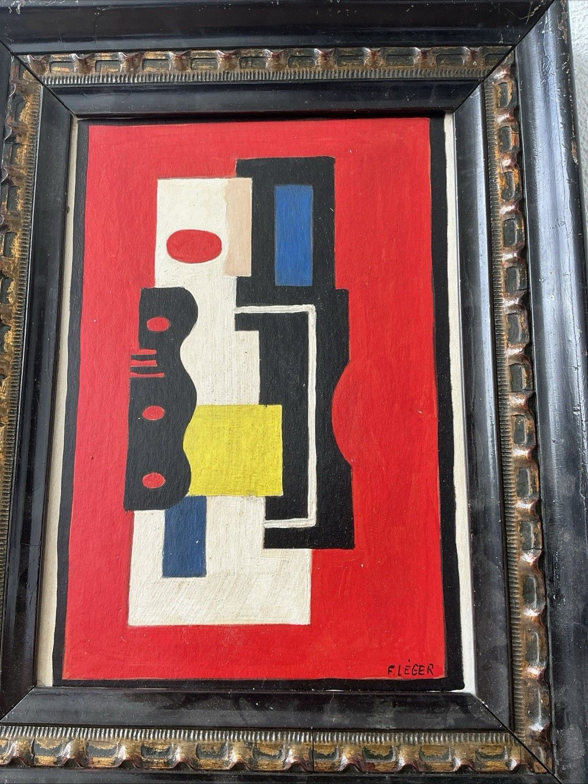 photo furniture Beautiful Painting Fernand Leger Painting Oil On Board French  Painter Old