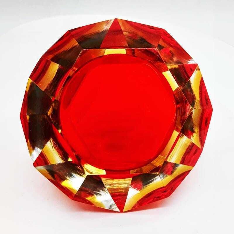 1960s Ashtray Or Catch All In Murano Glass By Flavio Poli For Seguso. Made In Italy. photo vinterior