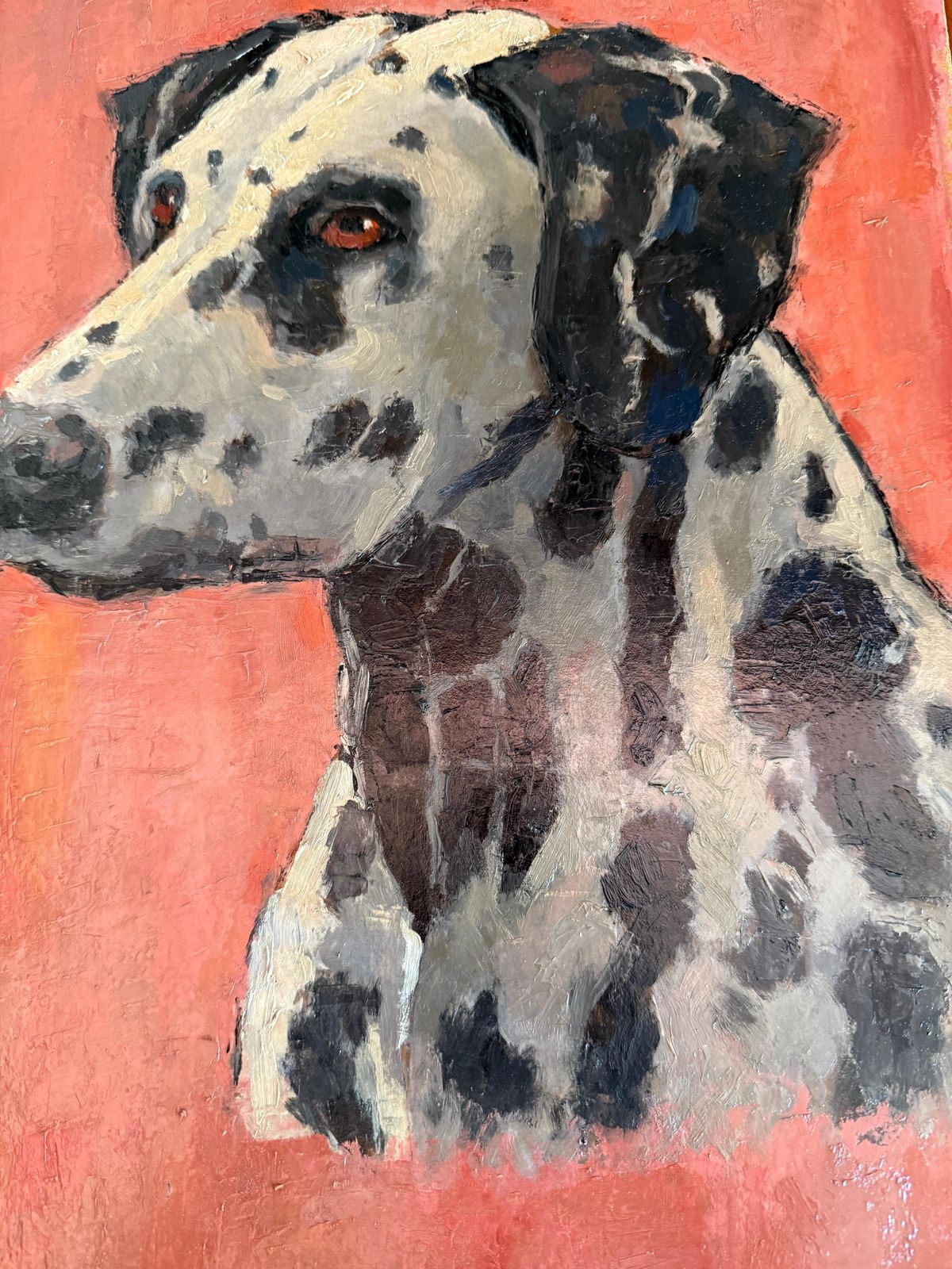 Jose Maria Tuser Vazquez Dalmatian Dog Oil Painting photo buy