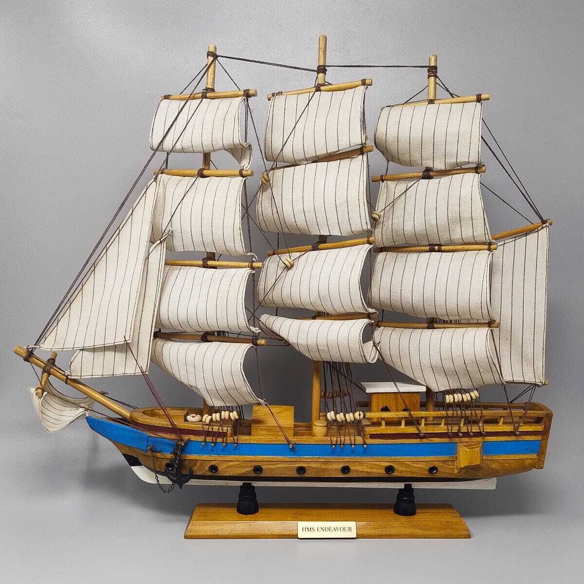 1970s Astonishing Hms Endeavour Model Ship. Handmade. Made In England photo 396.0