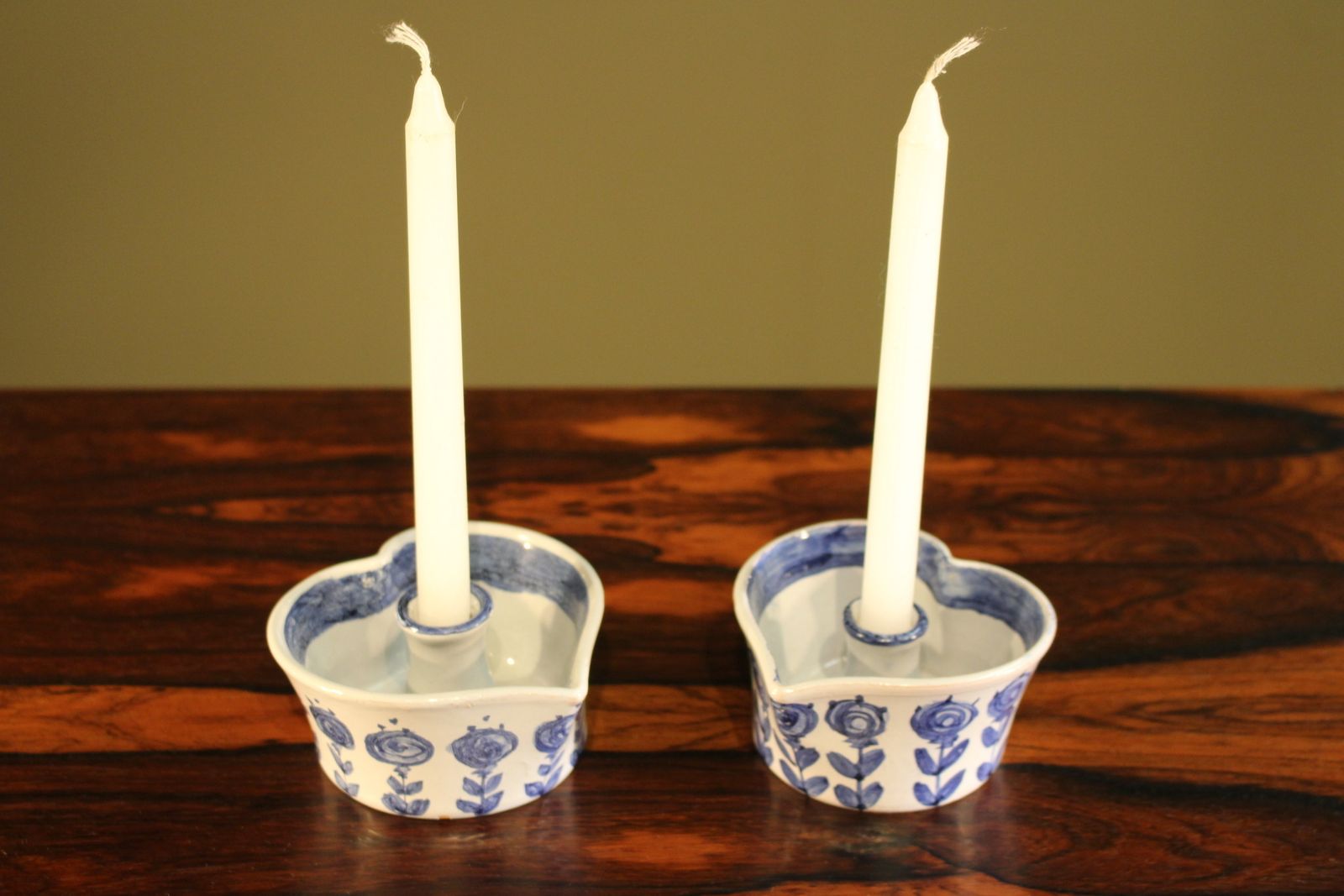 Bjorn Wiinblad Of Denmark Pair Of Ceramic Candleholders From 1972 photo 150.0
