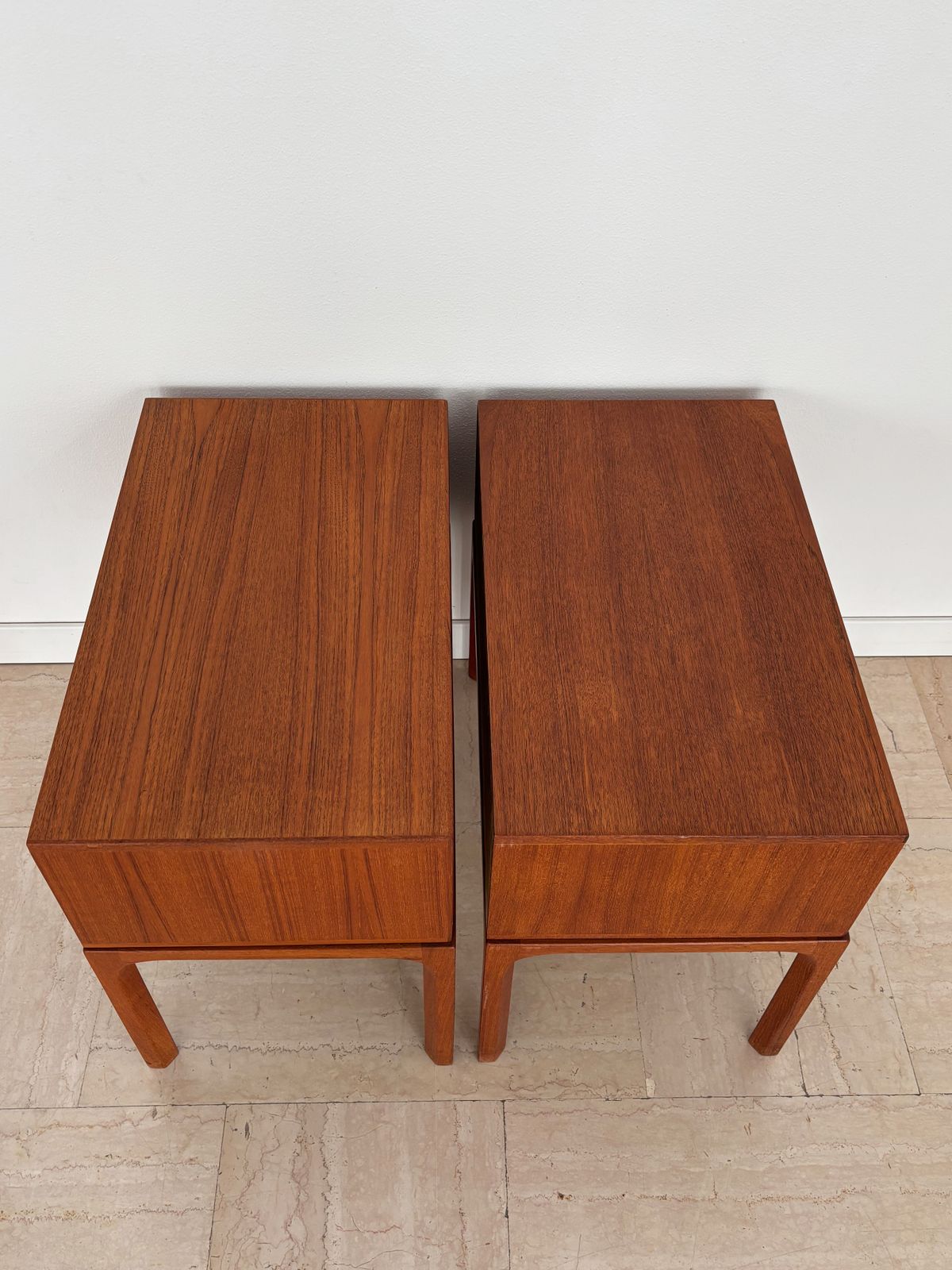 Kai Kristiansen For Aksel Kjersgaard Scandinavian Midcetury Teak Nitgh Stands, Denmark 1960s photo vinterior