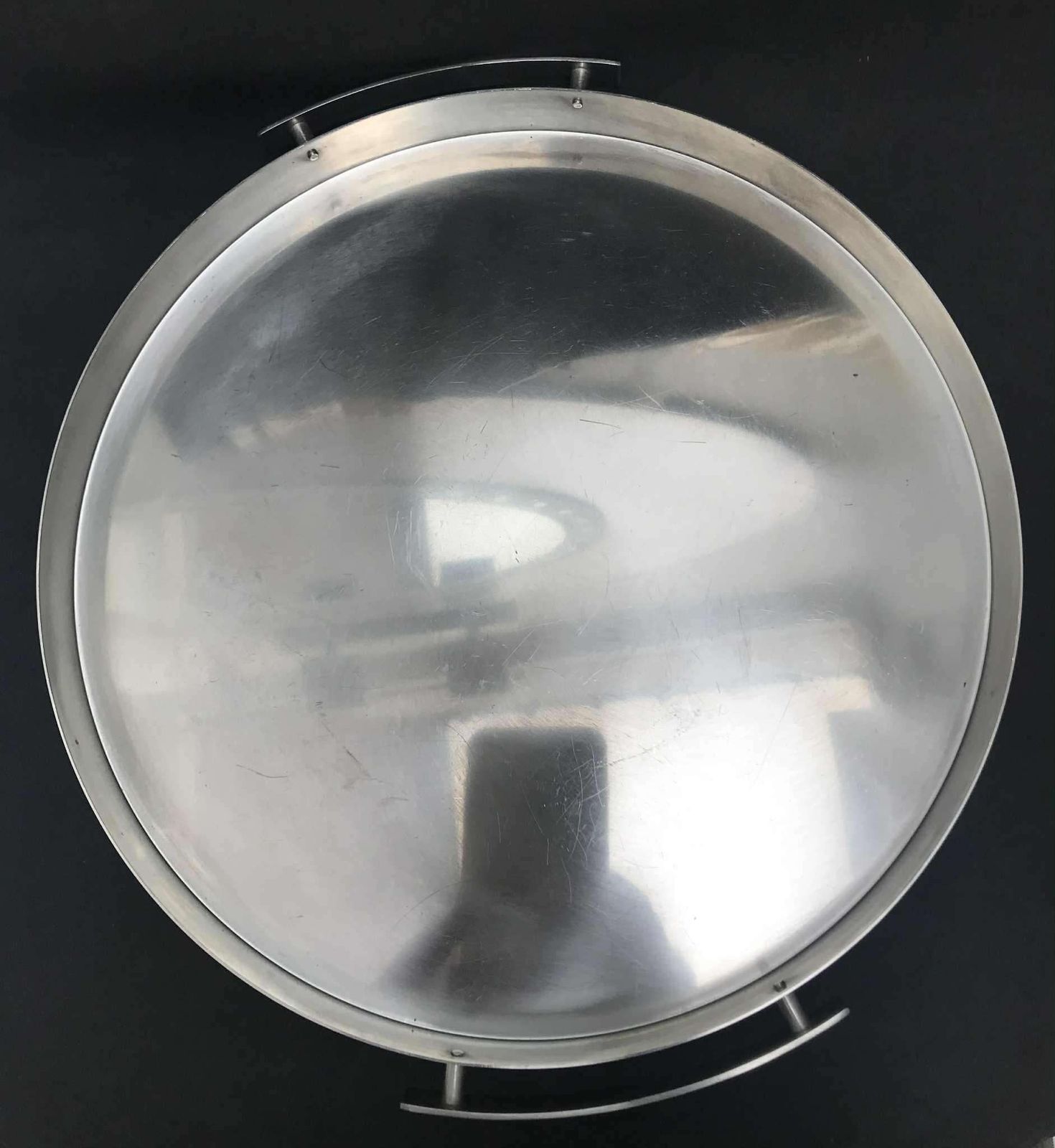Arne Jacobsen For Stelton Aj Cylinda Line Serving Tray Stainless Steel Scandinavian Design Danish Gift Round Tray Gift For Home Bar Tray photo Home Decor