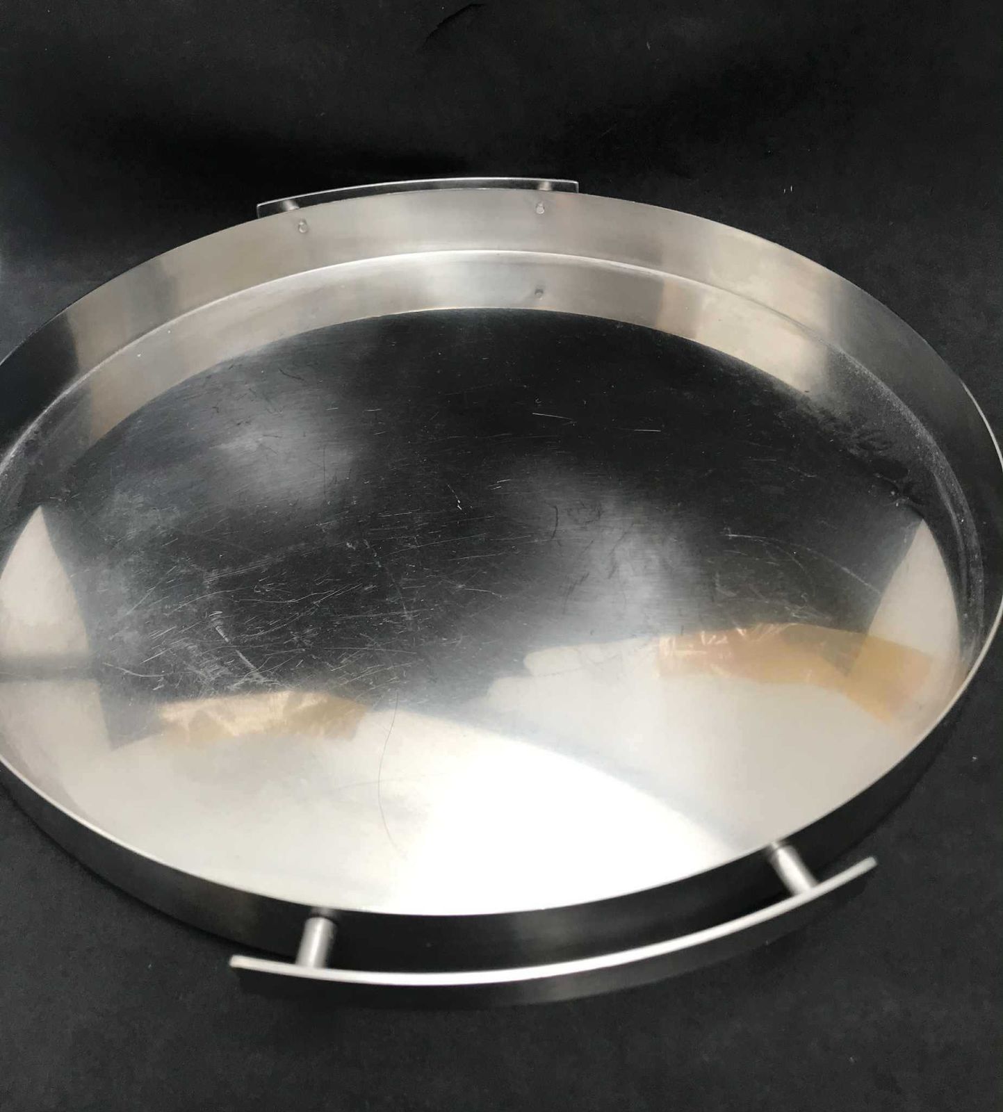 Arne Jacobsen For Stelton Aj Cylinda Line Serving Tray Stainless Steel Scandinavian Design Danish Gift Round Tray Gift For Home Bar Tray photo 172.0