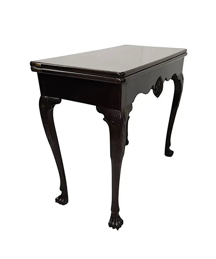 A Very Rare Early 19th Century Irish Turn Over Leaf Games Table photo furniture