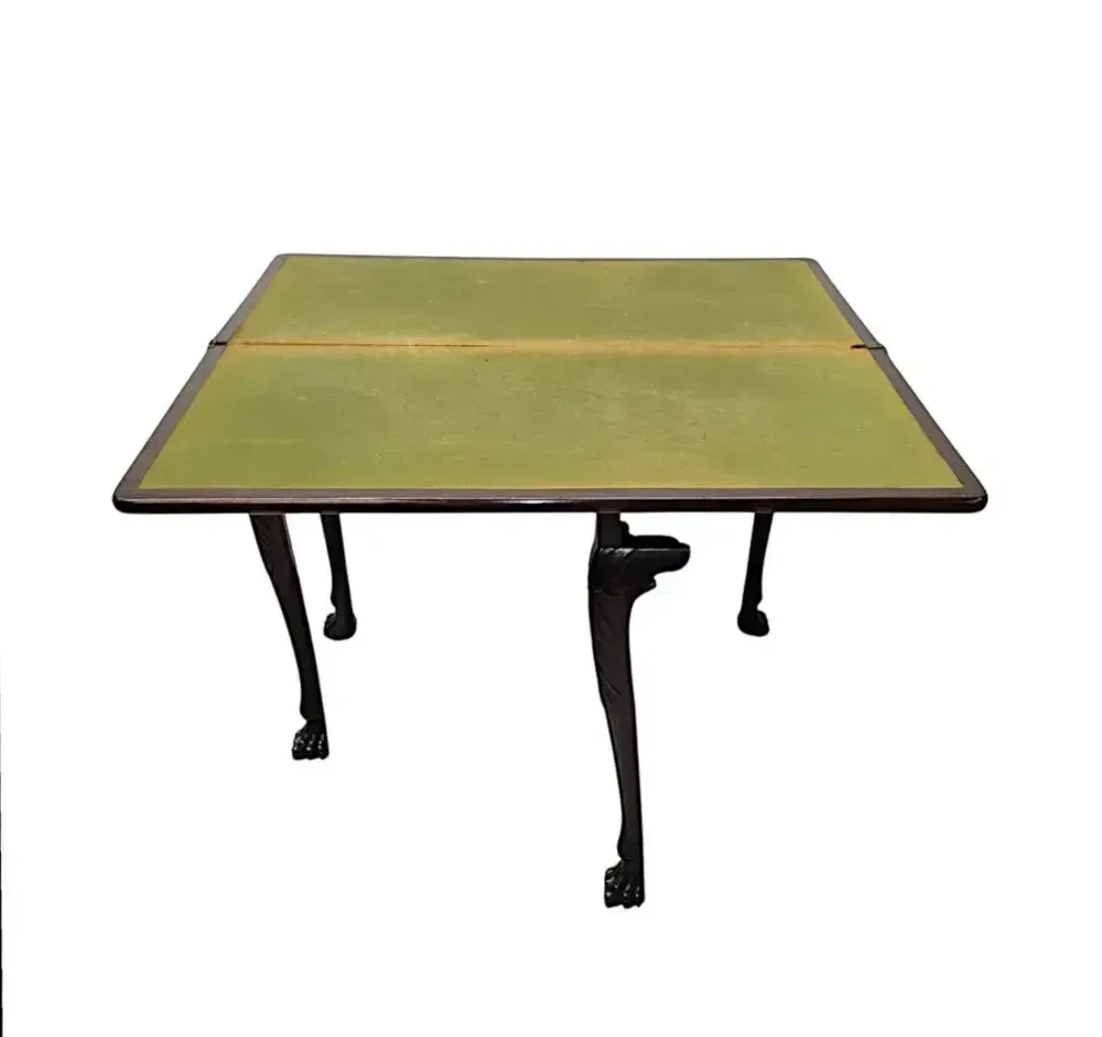 A Very Rare Early 19th Century Irish Turn Over Leaf Games Table photo for sale
