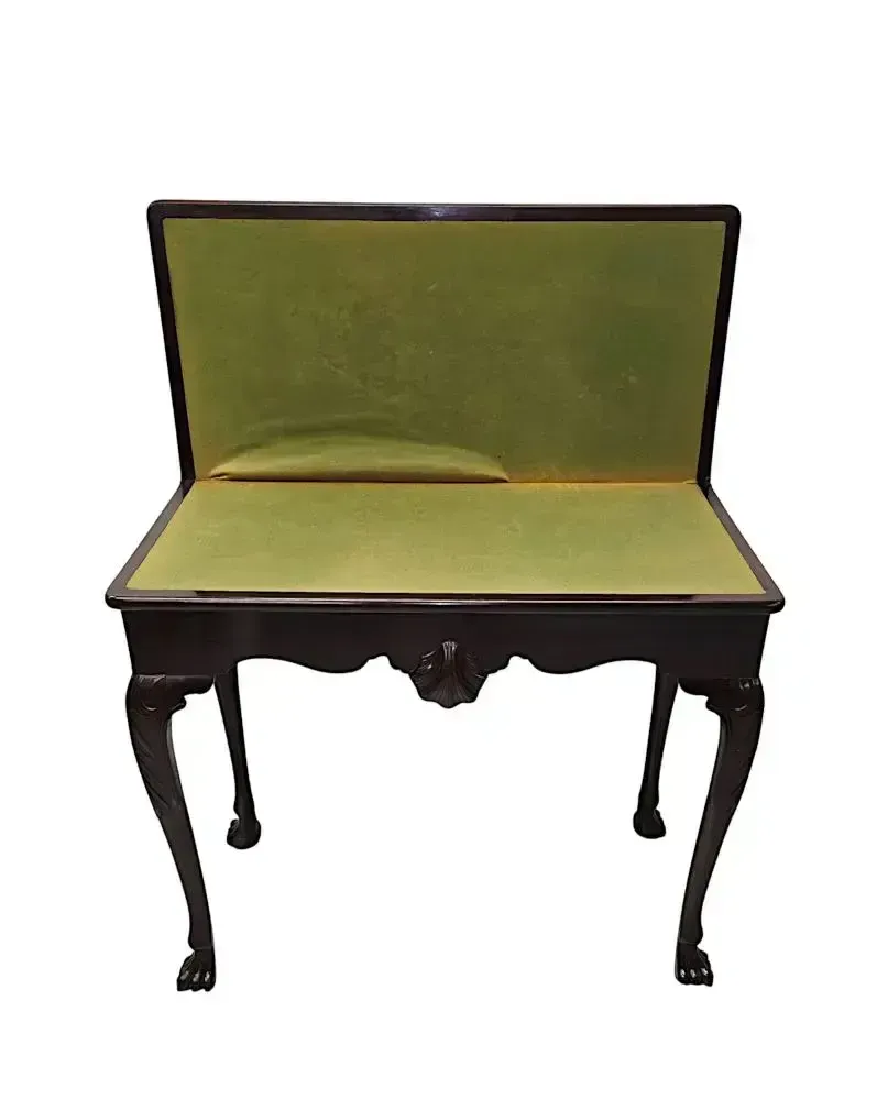 A Very Rare Early 19th Century Irish Turn Over Leaf Games Table photo buy