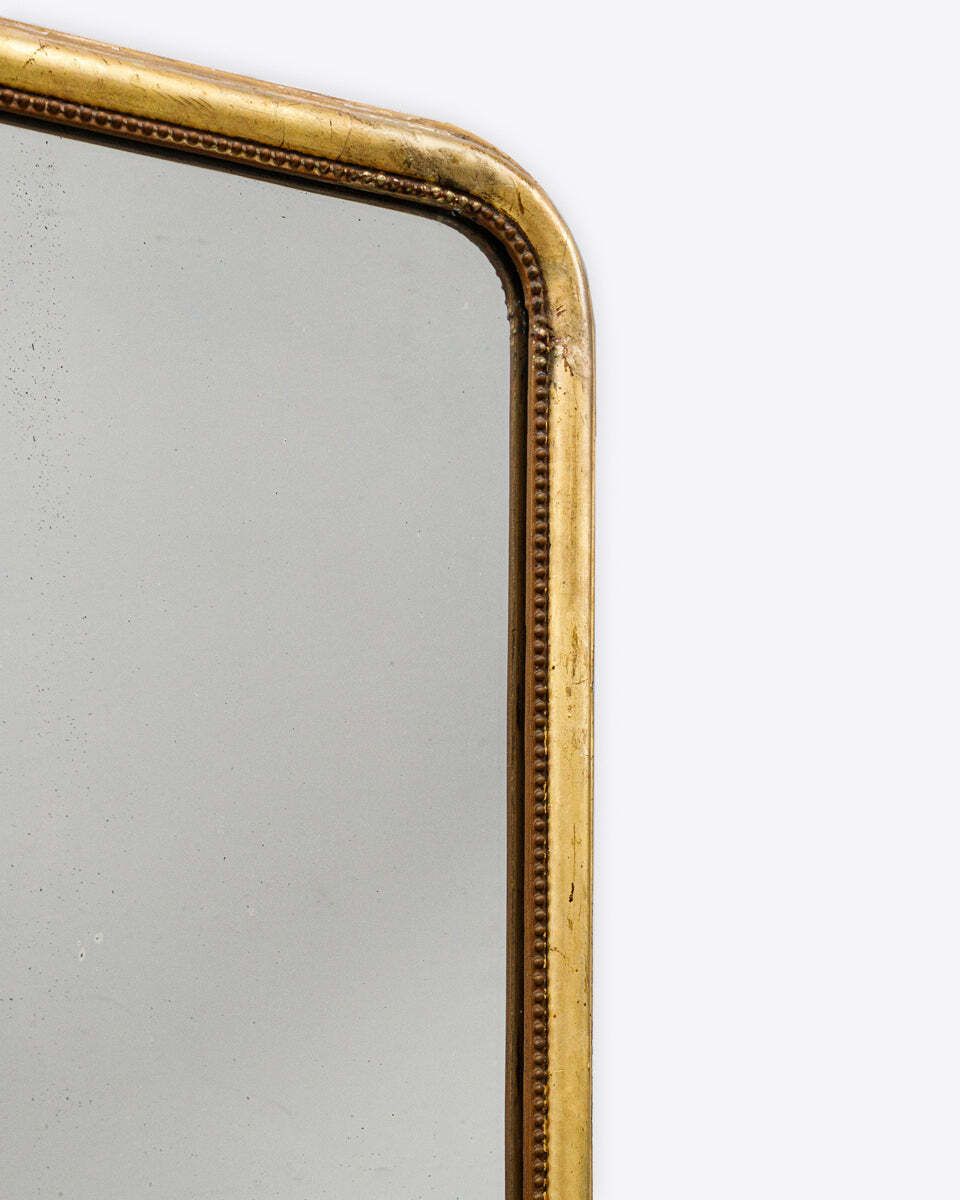 Monumental Antique 19th Louis Philippe Mirror With Slim Frame photo furniture