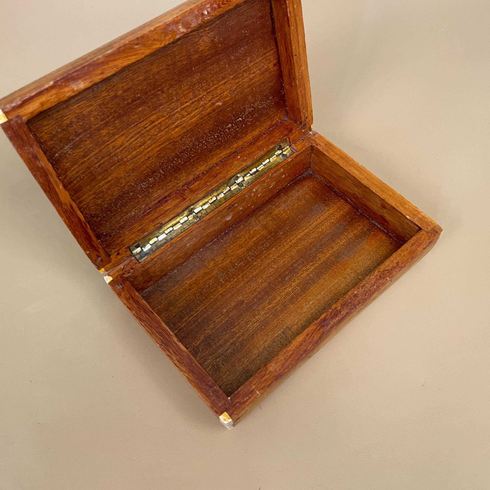 photo furniture Vintage Wooden Mother Of Pearl Inlay Box Trinket Jewellery Indian Geometric Rectangular Rectangle