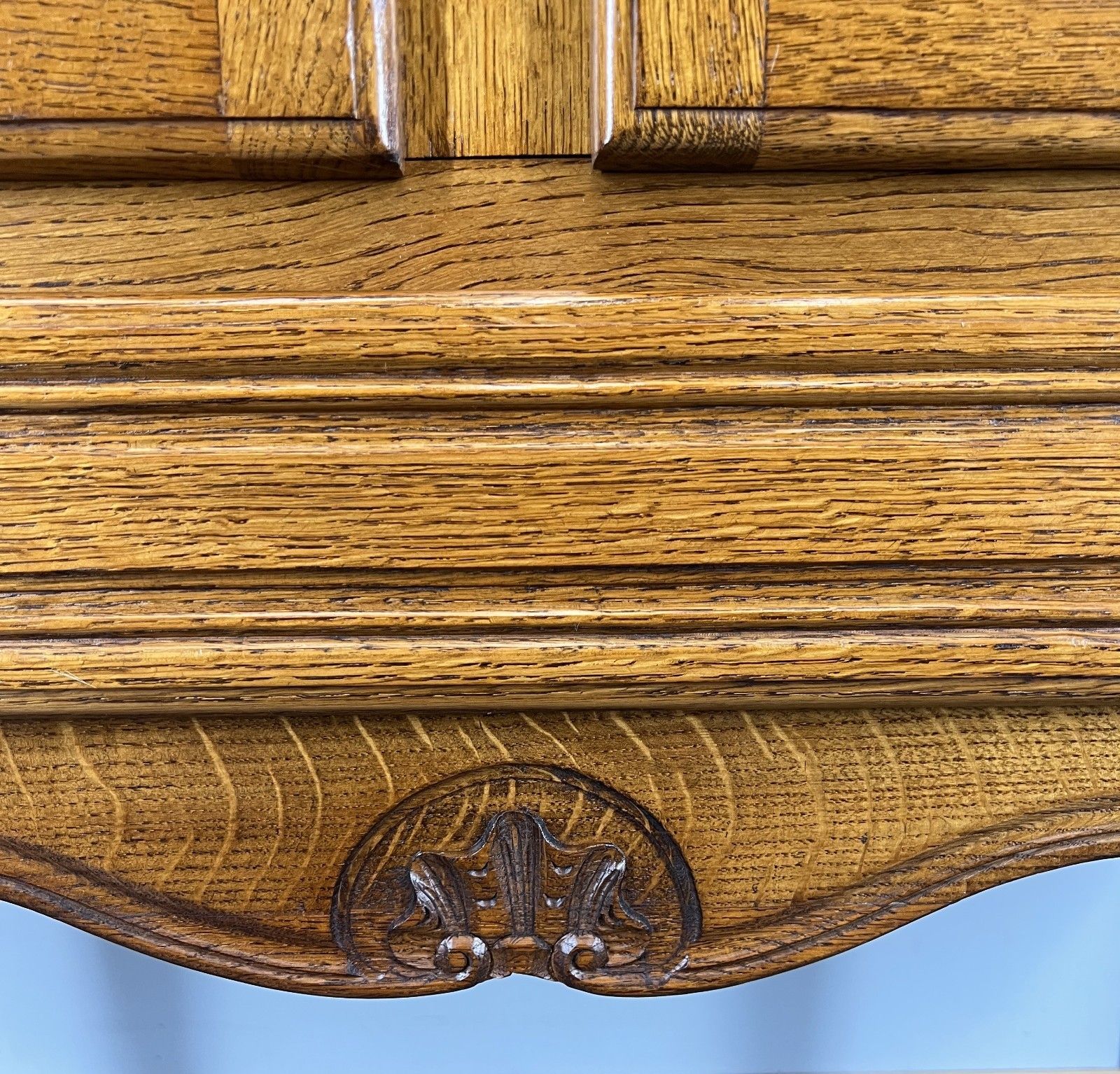Cabinet Vintage French Louis Style Oak Carved Sideboard With Drawer Lot 4017 photo buy