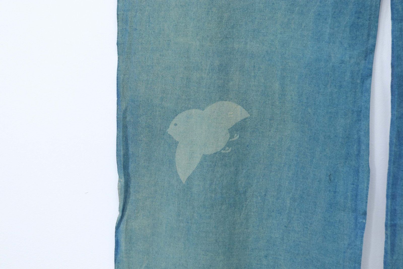 Early 20th Century Indigo Dyed Japanese Noren Curtain photo 234.0