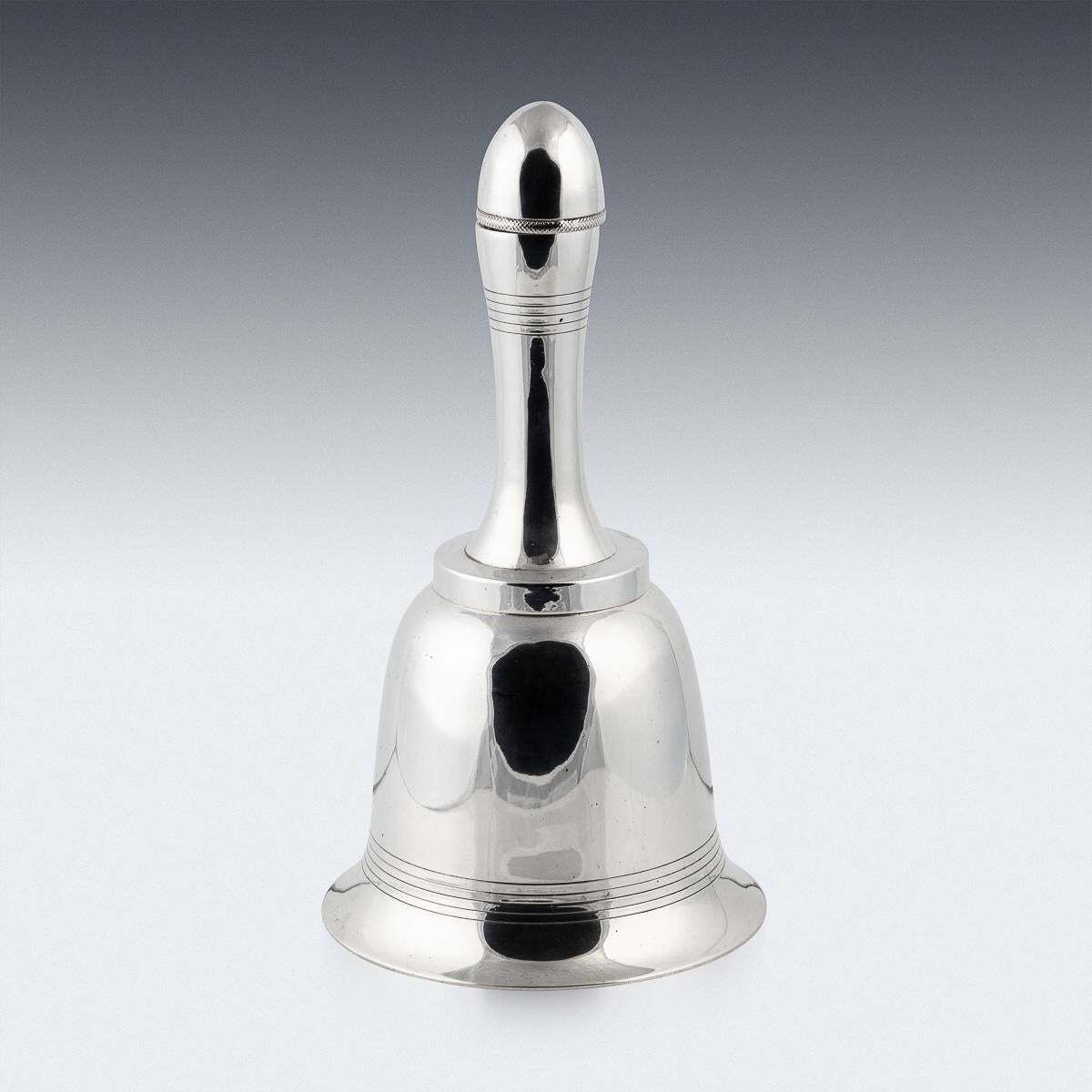 Novelty 20thc Silver Plated "Bell Form" Cocktail Shaker, Hukin & Heath C.1930 photo for sale