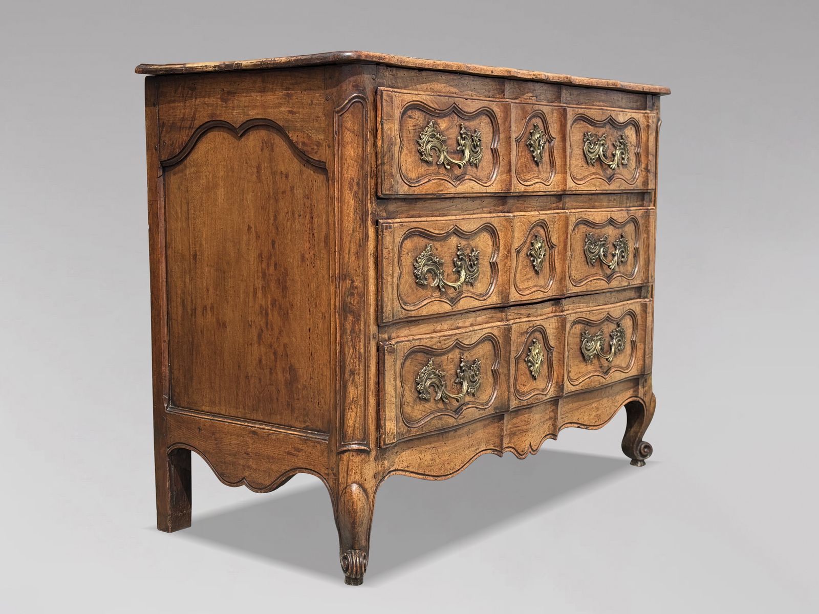 Furniture Mid 18th Century Louis XV Period Walnut Commode photo
