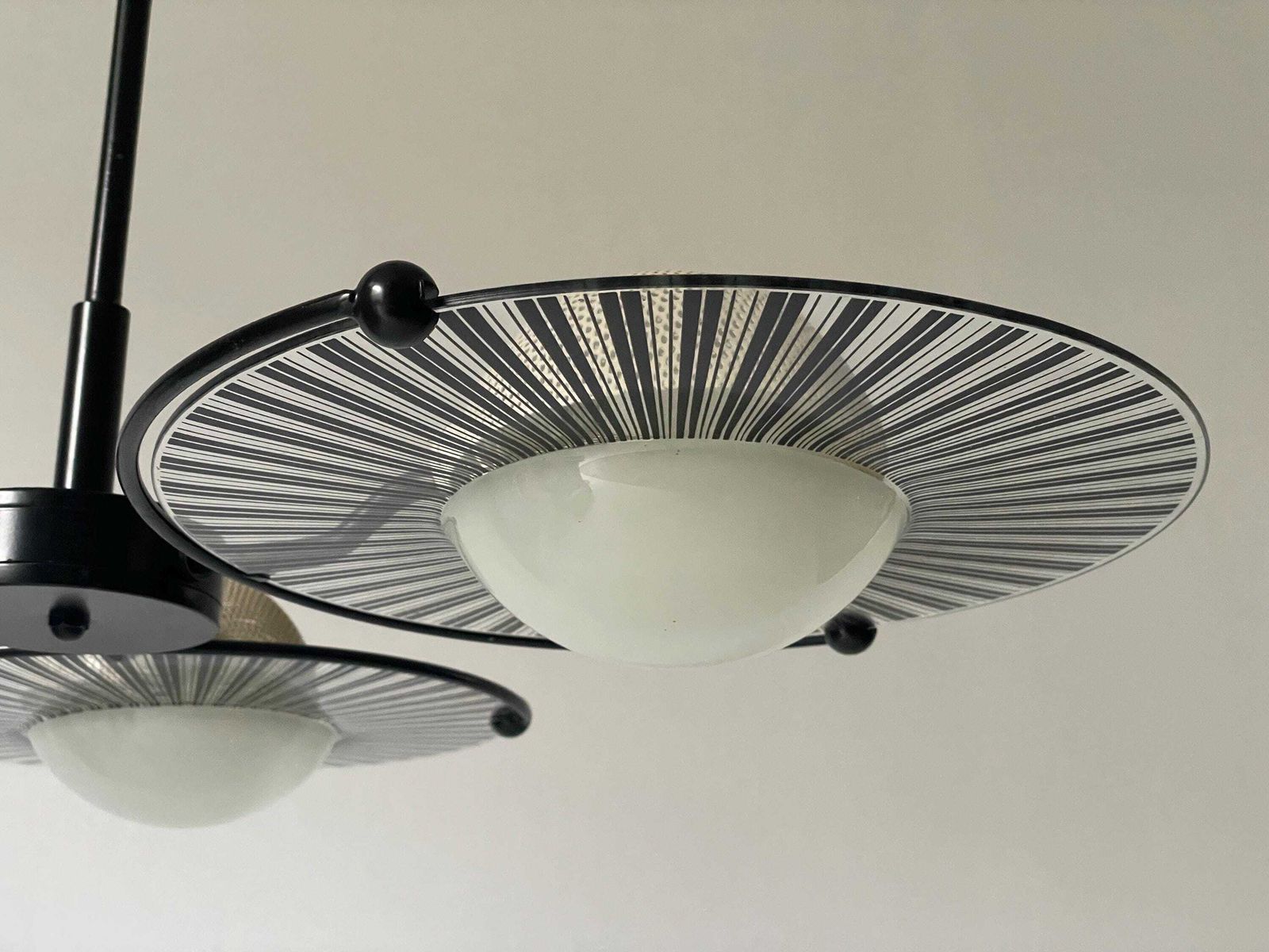 photo furniture 3 Head Venini Glass Chandelier By Lino Tagliapietra, 1960s, Italy