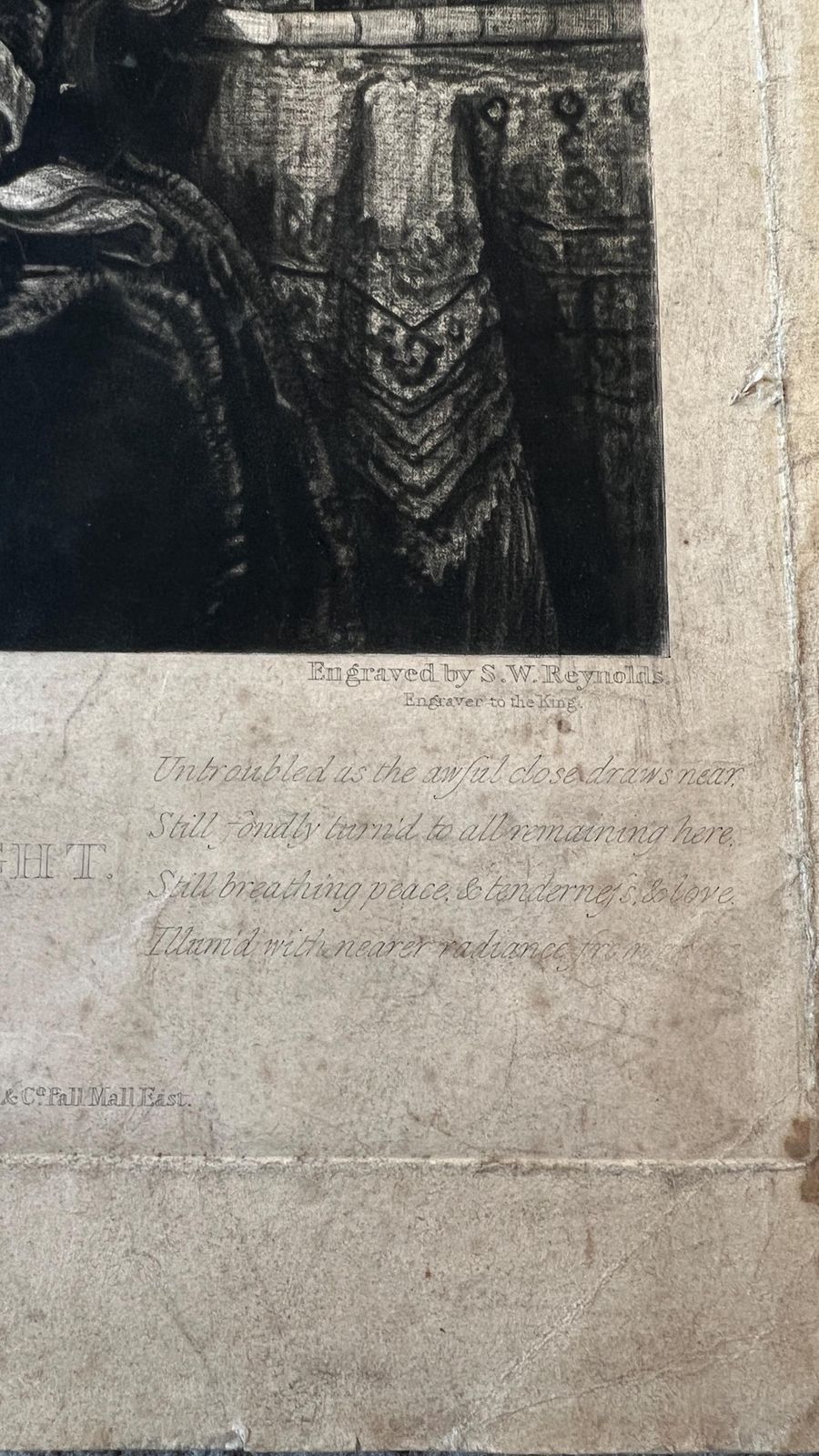 Elegant Georgian Mezzotint Portrait Of Selina Gally Knight By Samuel William Reynolds After Henry Edridge, 1826 photo for sale