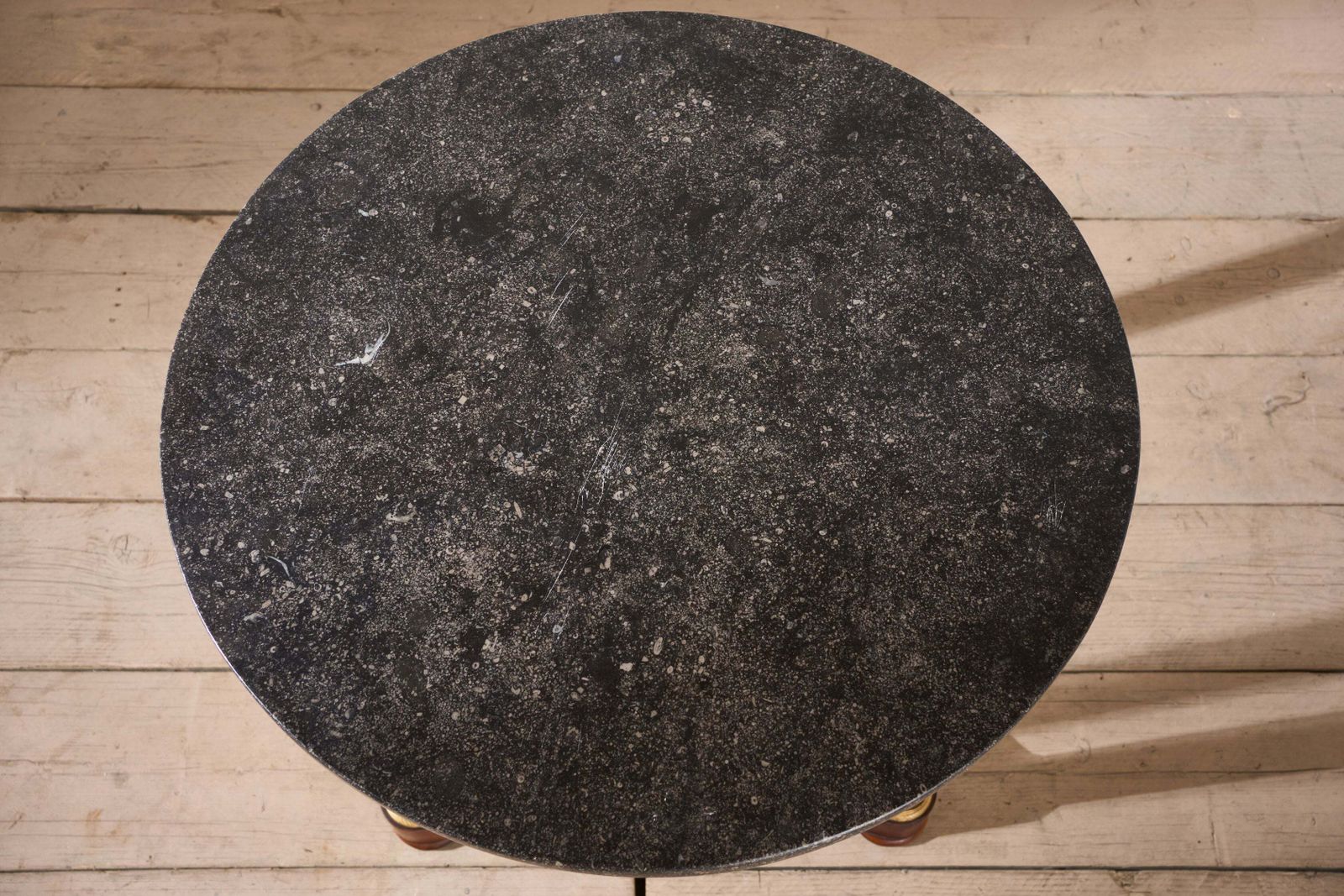 19th Century French Empire Mahogany And Black Marble Gueridon Table photo 2180.0