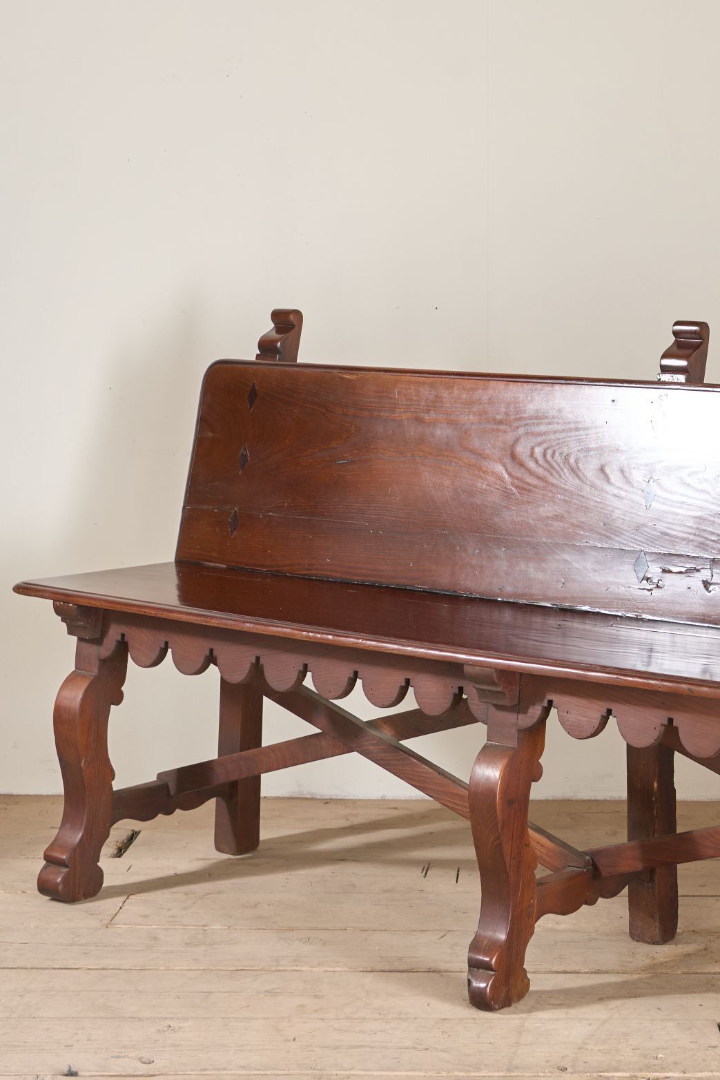 19th Century Spanish Baroque Hall Bench photo furniture