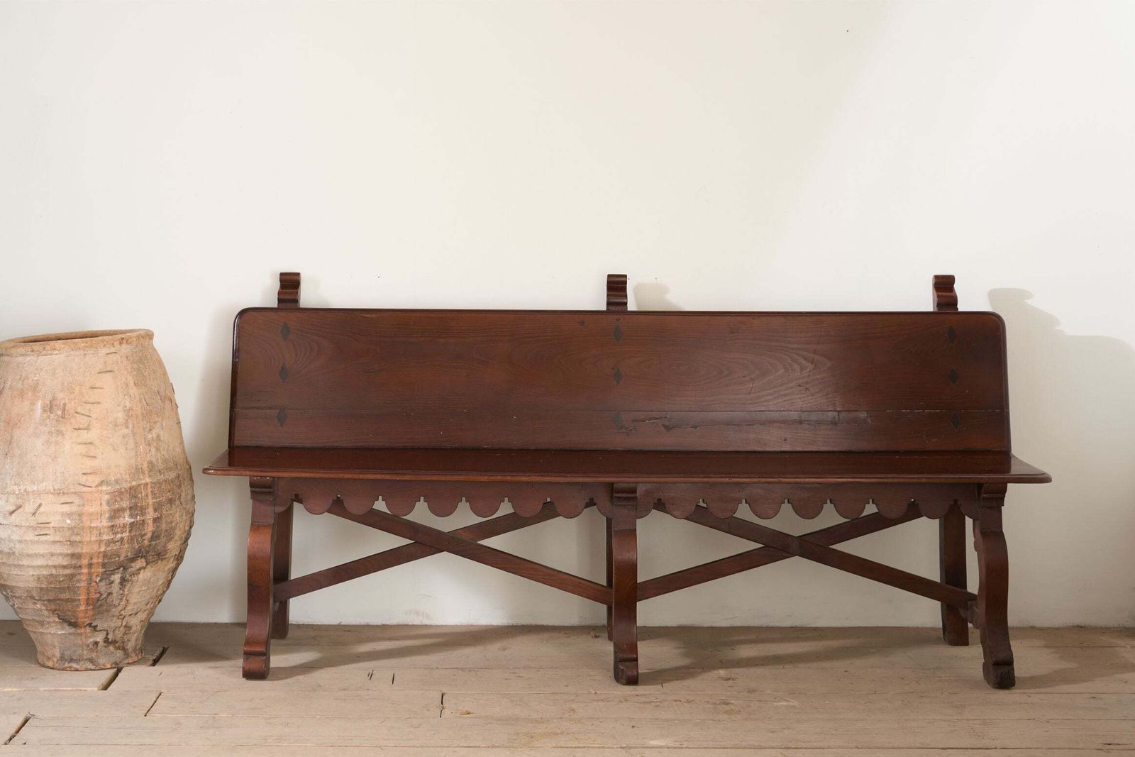 19th Century Spanish Baroque Hall Bench photo for sale