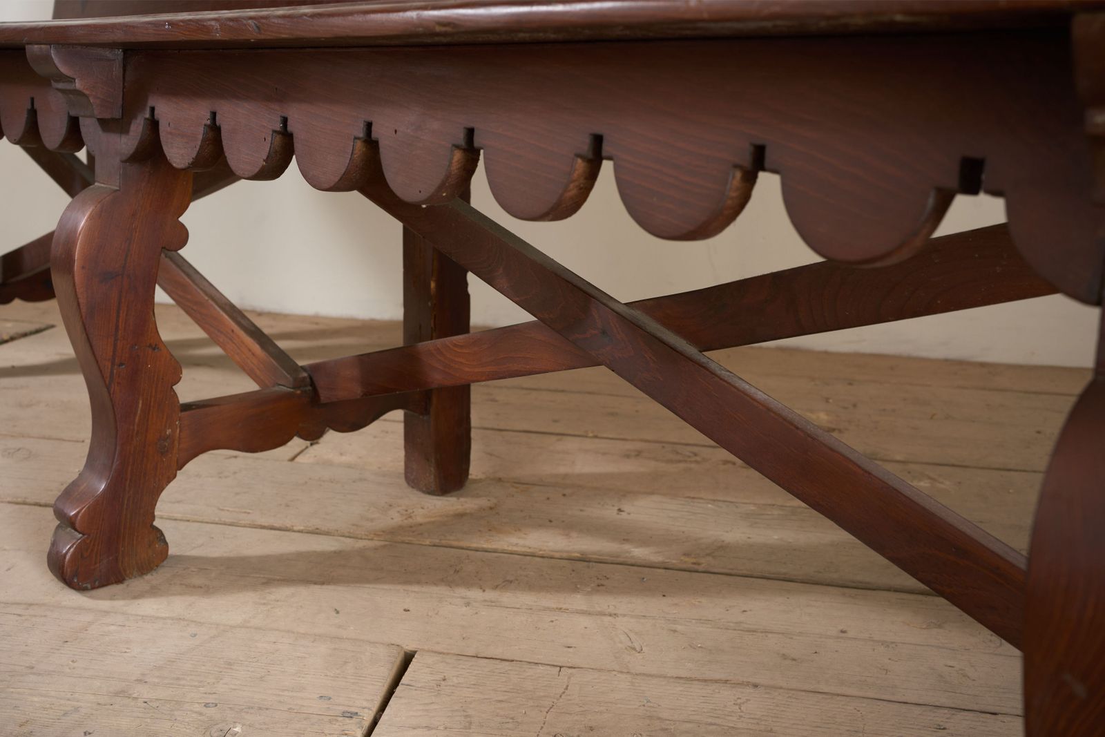 photo for sale 19th Century Spanish Baroque Hall Bench