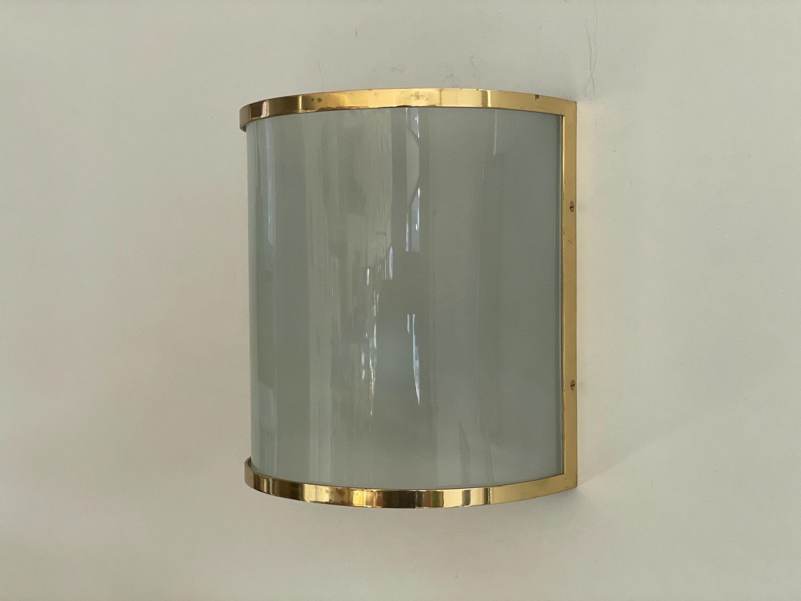 Brass And Glass Exclusive Pair Of Sconces By San Juan Despi Barcelona By S.A. Metalarte, 1960s, Spain photo buy